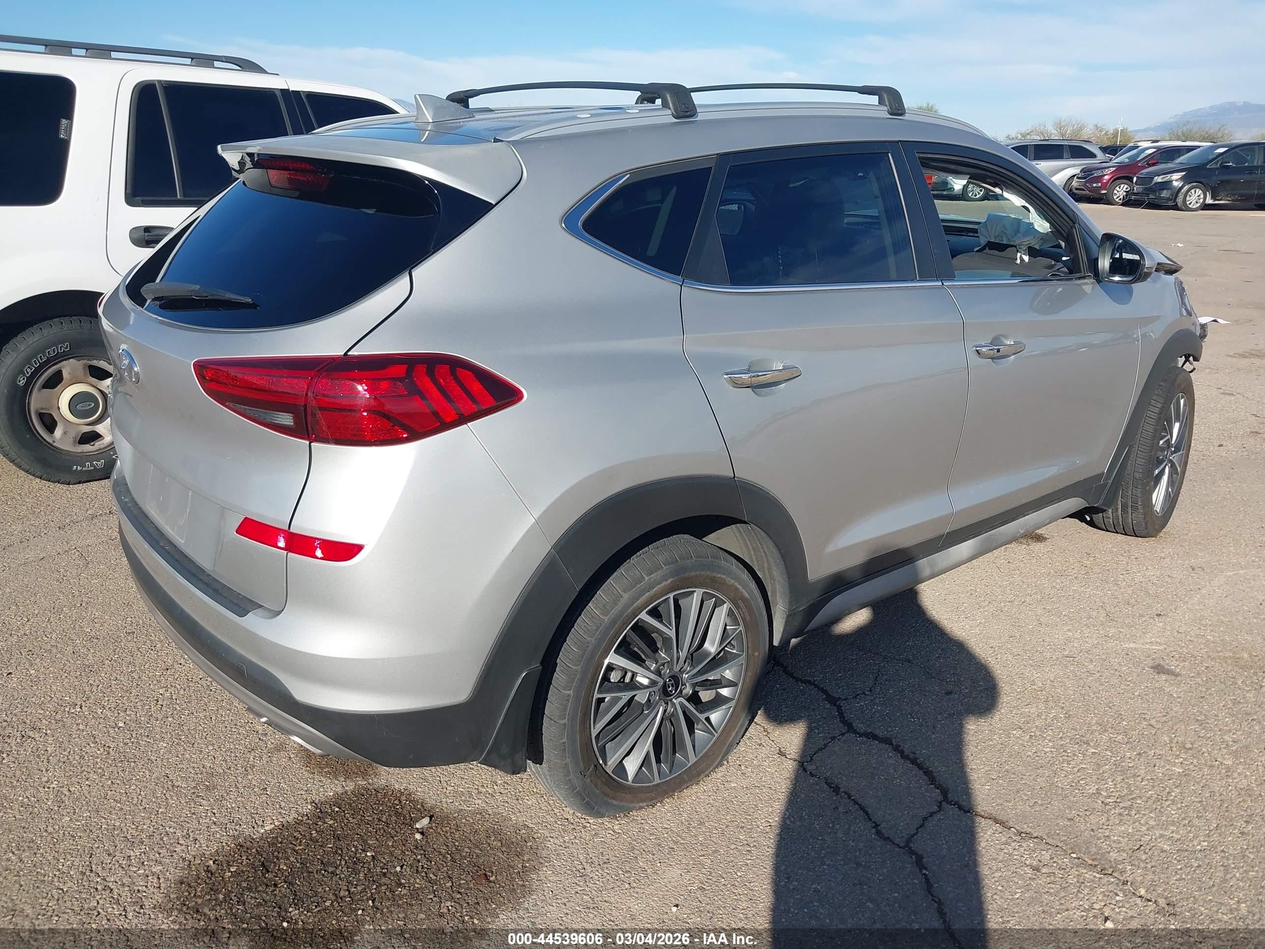 2021 Hyundai Tucson VIN KM8J33ALXMU305845 IAAI salvage auction — Unknown, Salvage (Arizona), sold $1,550 on 2026-07-09 (photo 4)