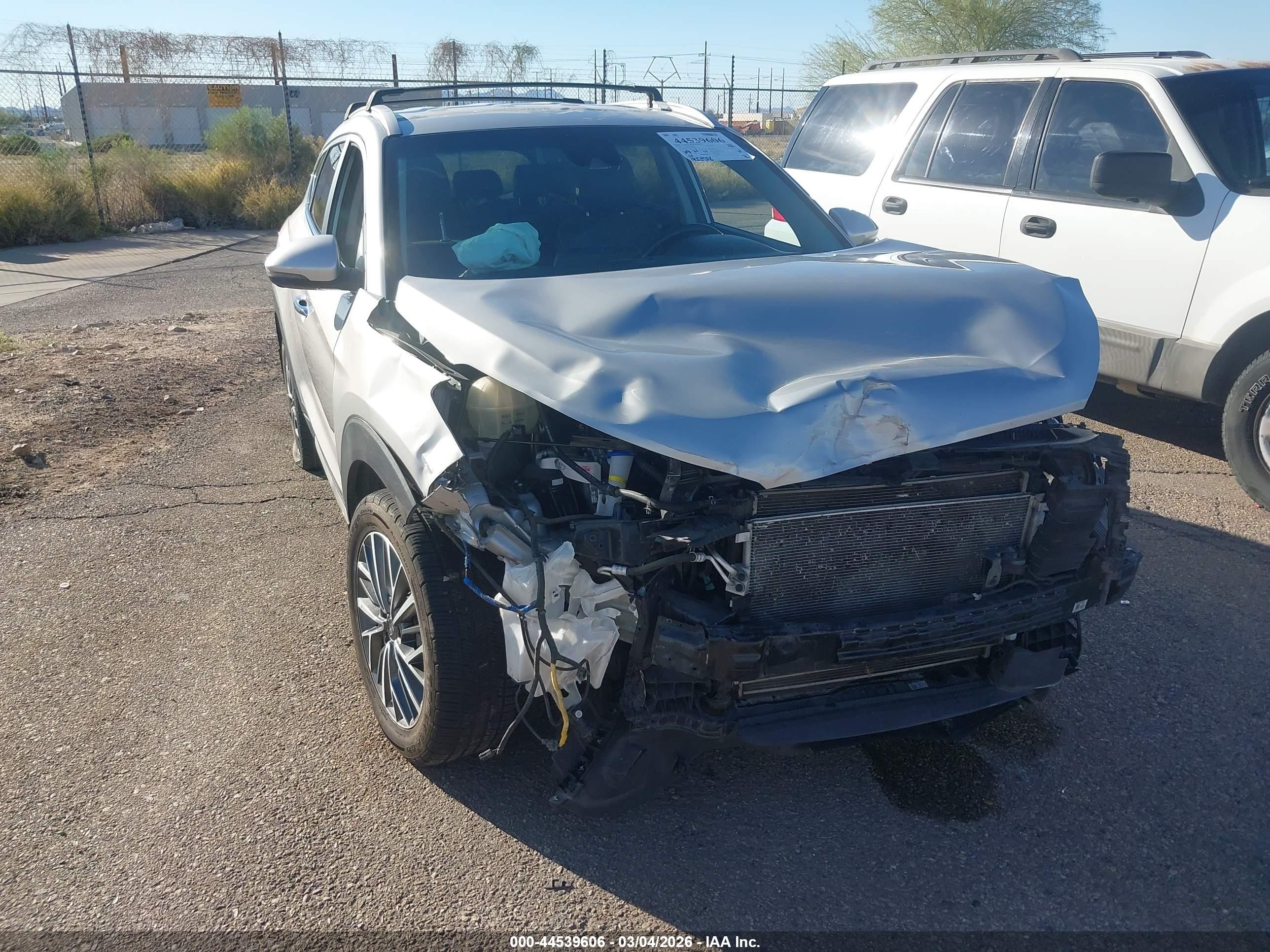 2021 Hyundai Tucson VIN KM8J33ALXMU305845 IAAI salvage auction — Unknown, Salvage (Arizona), sold $1,550 on 2026-07-09 (photo 6)