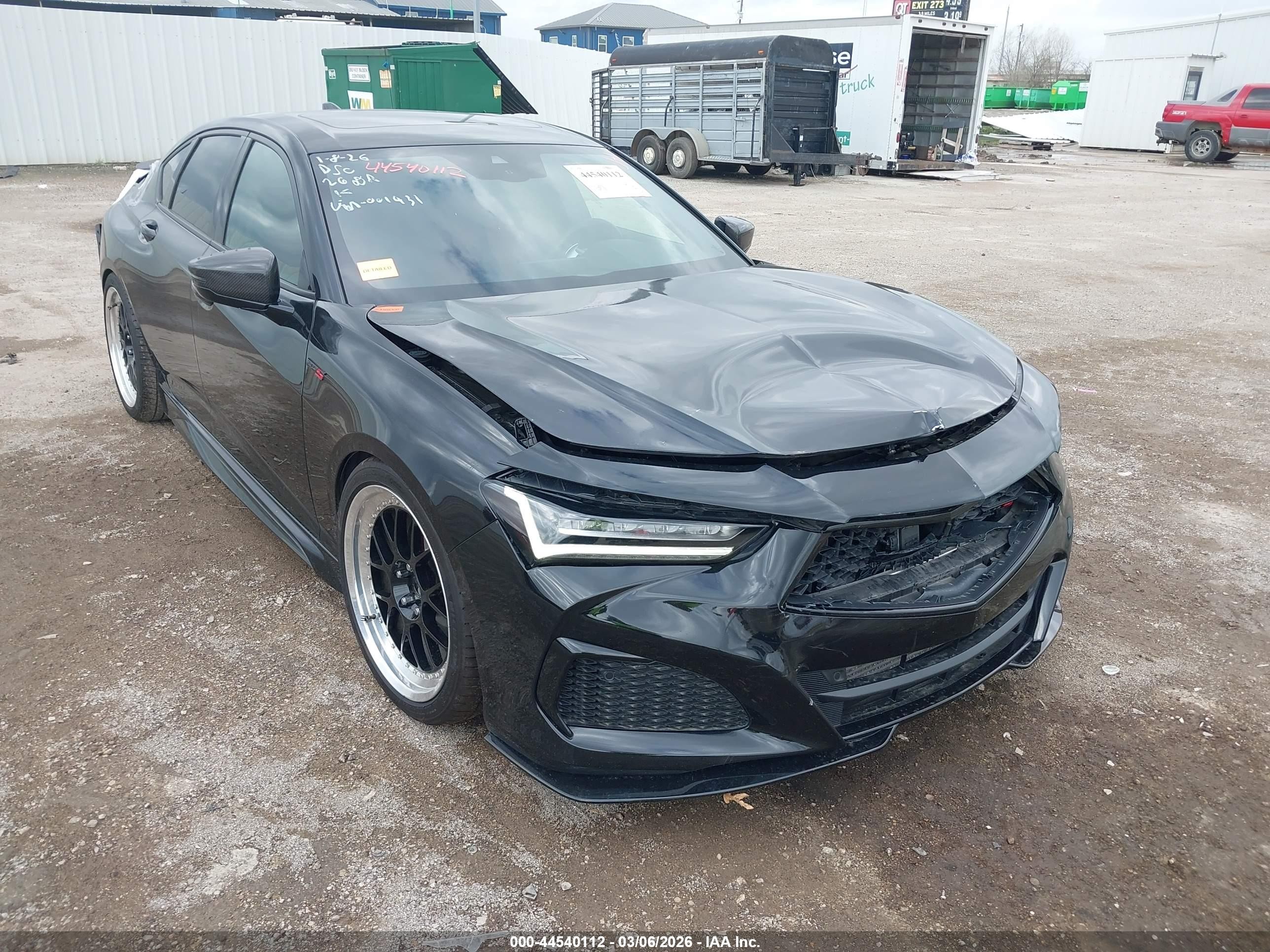 2023 Acura TLX VIN 19UUB7F98PA001431 — IAAI salvage auction photo