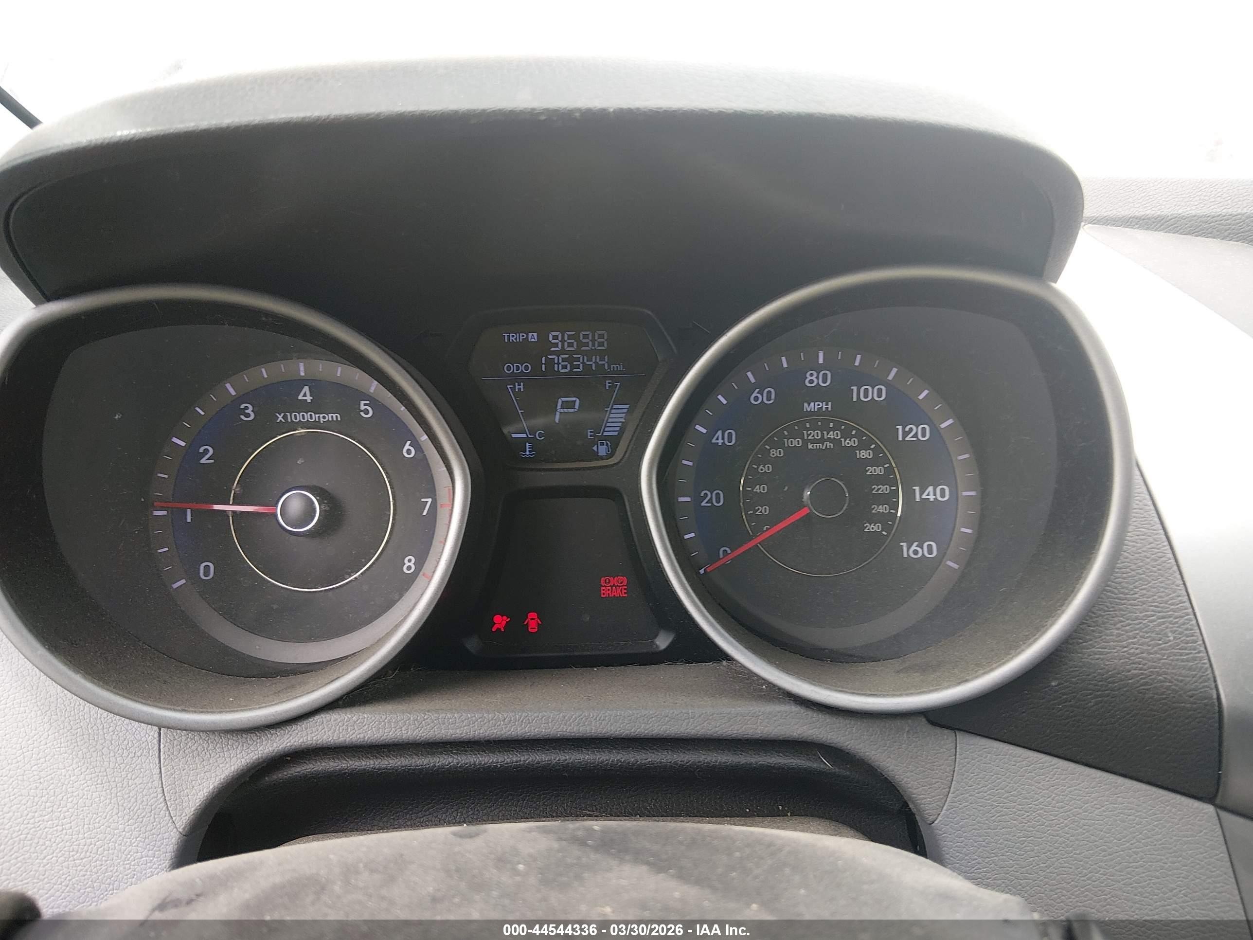 2013 Hyundai Elantra VIN KMHDH4AE3DU545342 IAAI salvage auction — Front End, Salvage (Nevada), sold $350 on 2026-07-10 (photo 7)
