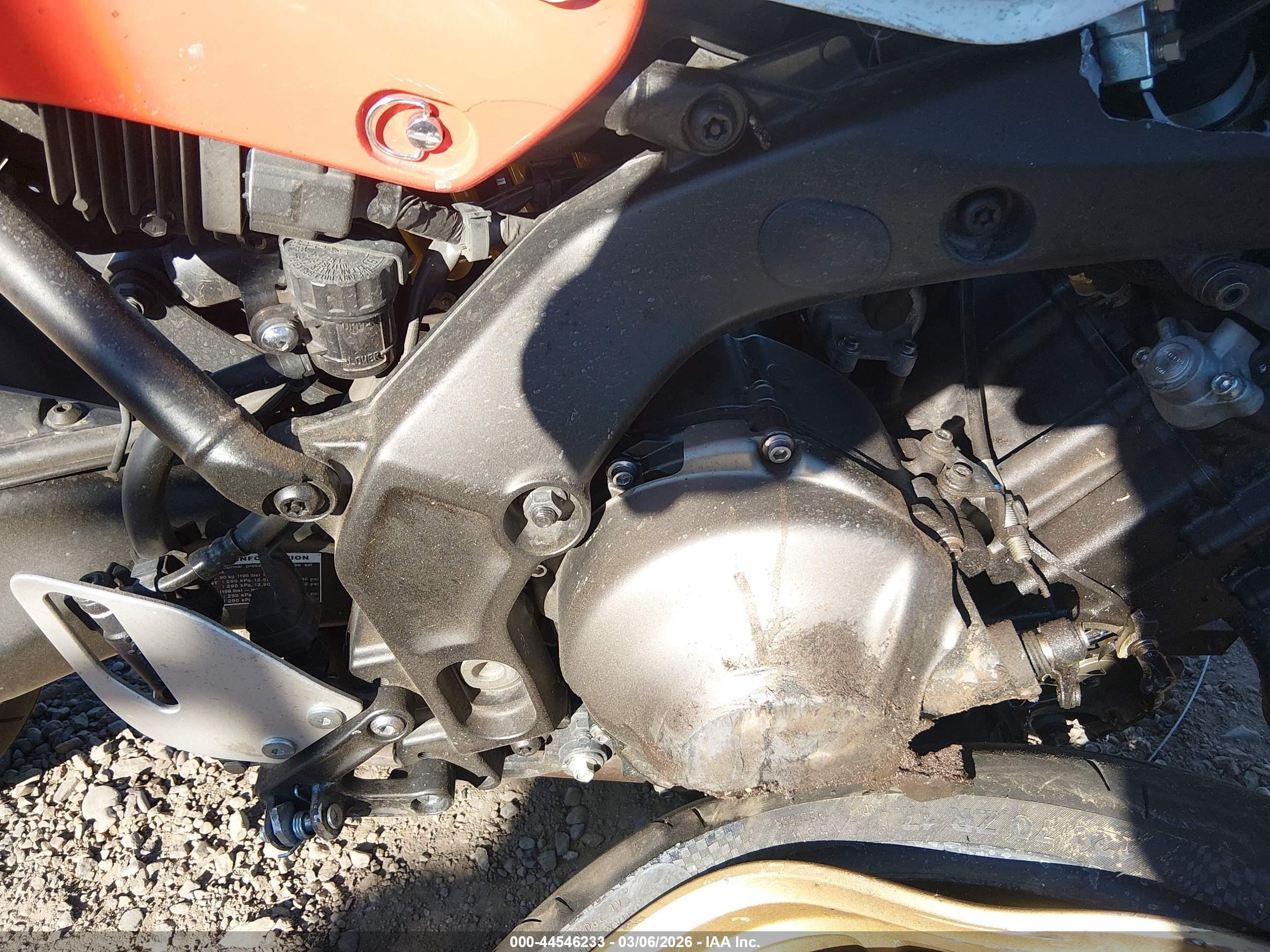 2024 Yamaha MTM890 VIN JYARN80E1RA002362 IAAI salvage auction — Front & Rear, Salvage (Arizona), sold $525 on 2026-06-30 (photo 8)