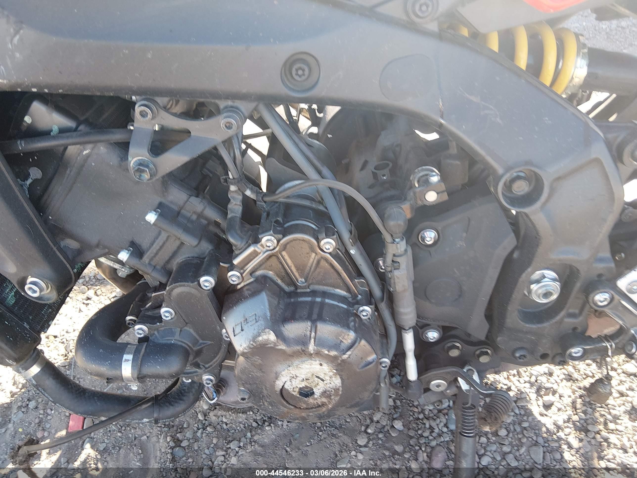 2024 Yamaha MTM890 VIN JYARN80E1RA002362 IAAI salvage auction — Front & Rear, Salvage (Arizona), sold $525 on 2026-06-30 (photo 9)