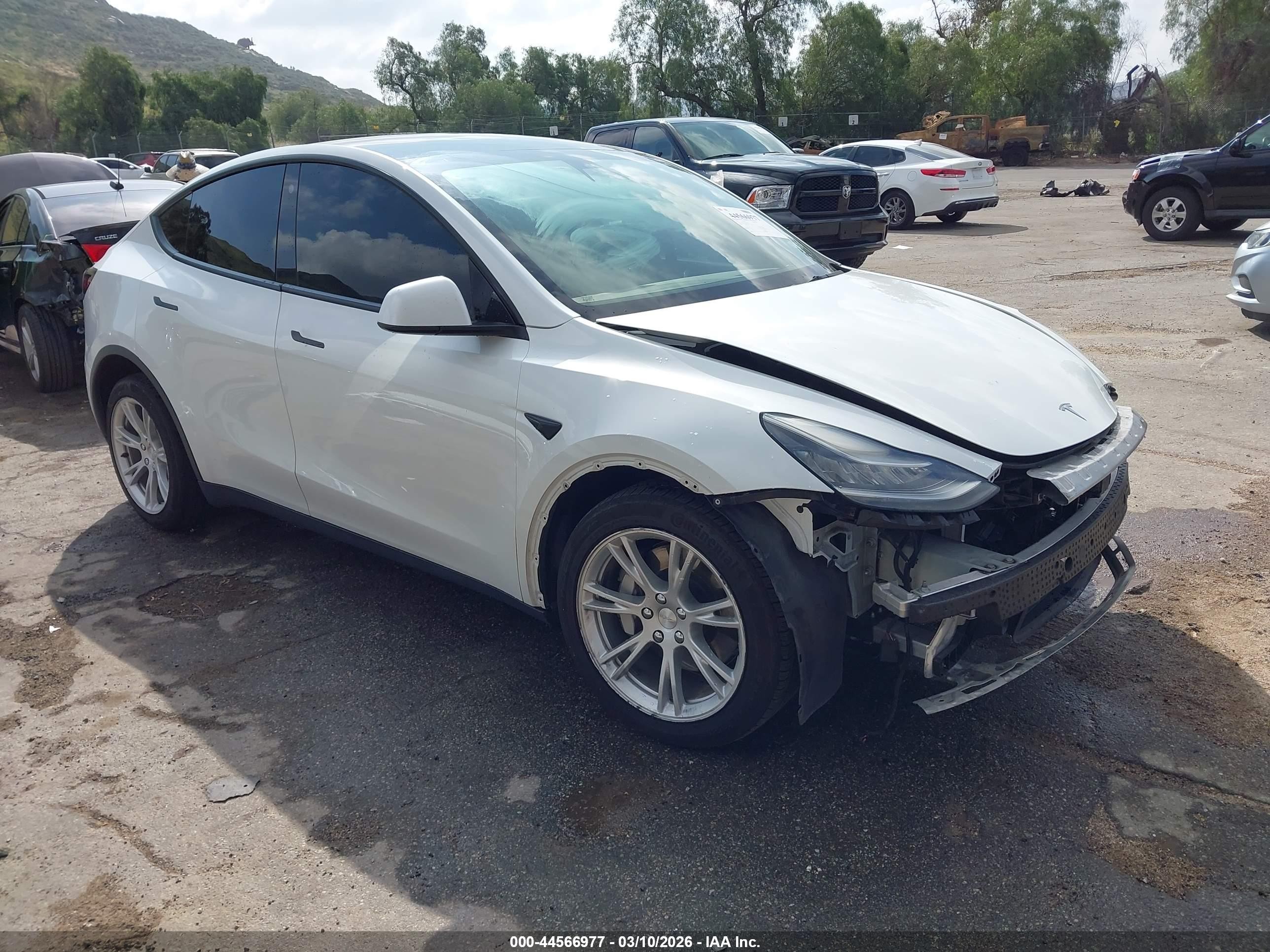 2021 Tesla Model Y VIN 5YJYGDEE5MF096631 — IAAI salvage auction photo