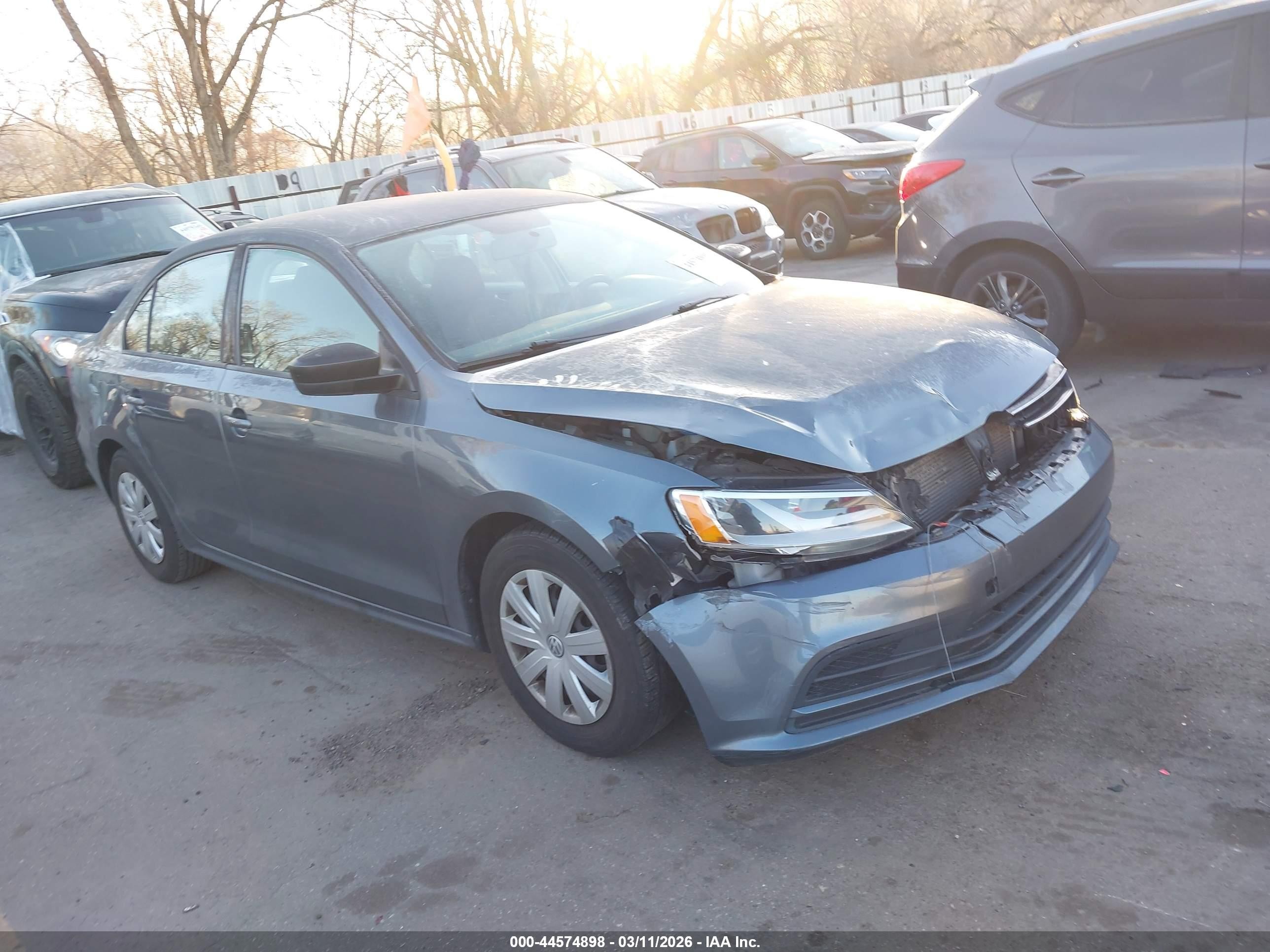 2016 Volkswagen Jetta VIN 3VW267AJ4GM303472 IAAI salvage auction — Front End, Salvage (Utah), sold $1,050 on 2026-07-02 (photo 1)