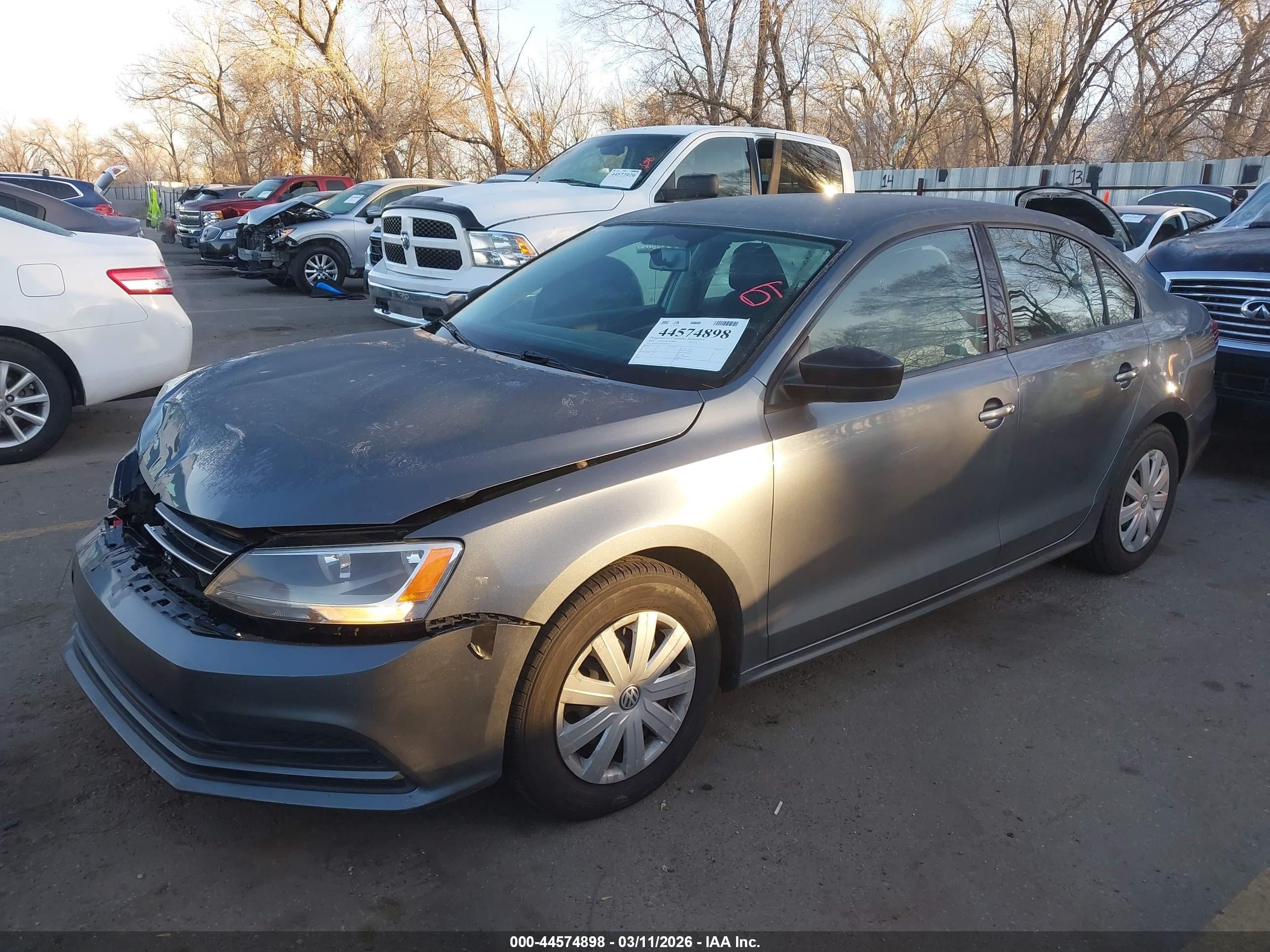2016 Volkswagen Jetta VIN 3VW267AJ4GM303472 IAAI salvage auction — Front End, Salvage (Utah), sold $1,050 on 2026-07-02 (photo 2)