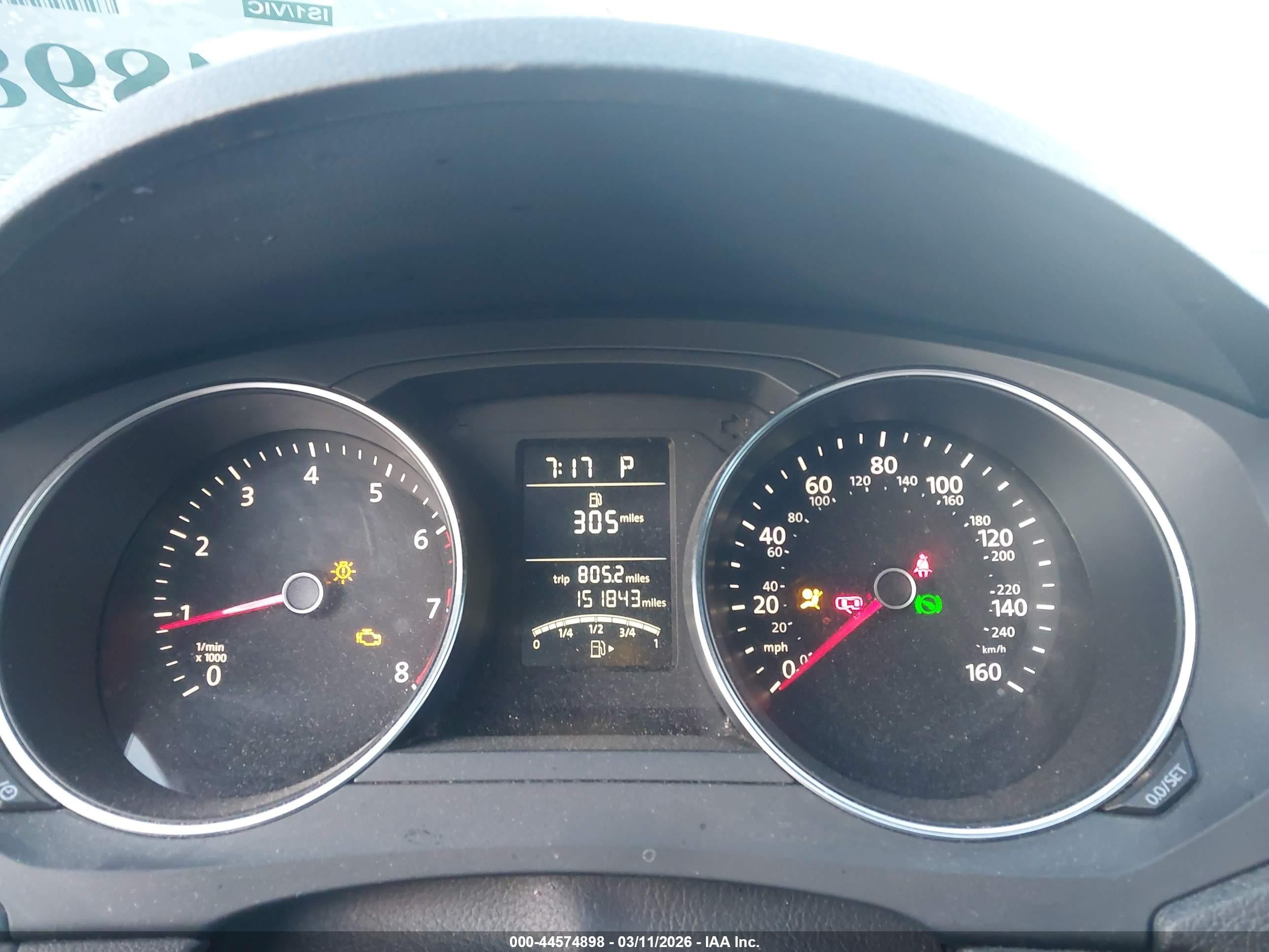 2016 Volkswagen Jetta VIN 3VW267AJ4GM303472 IAAI salvage auction — Front End, Salvage (Utah), sold $1,050 on 2026-07-02 (photo 7)