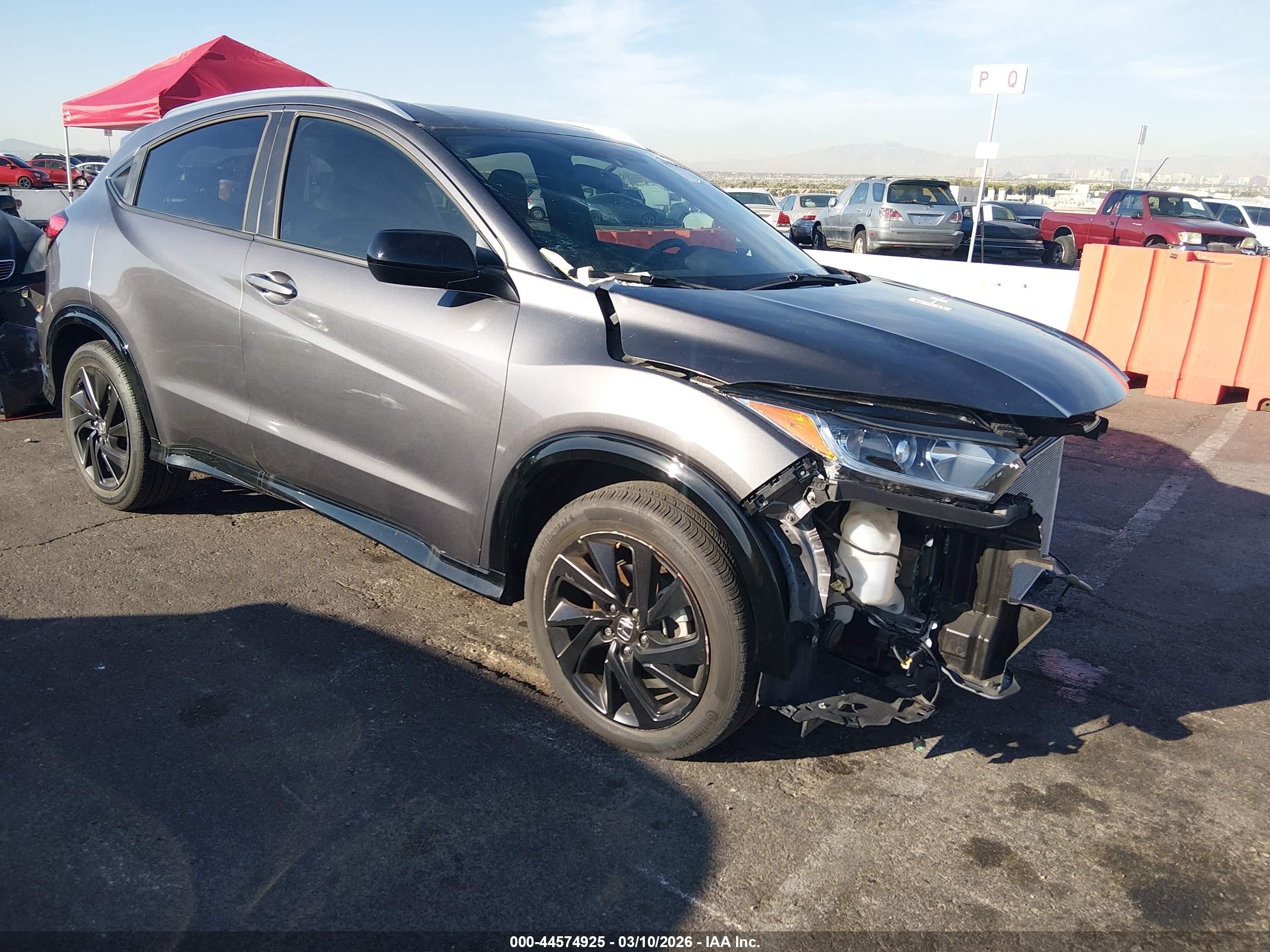 2022 Honda HR-V VIN 3CZRU6H14NM741438 IAAI salvage auction — Front End, Salvage (Nevada), sold $7,400 on 2026-07-10 (photo 1)
