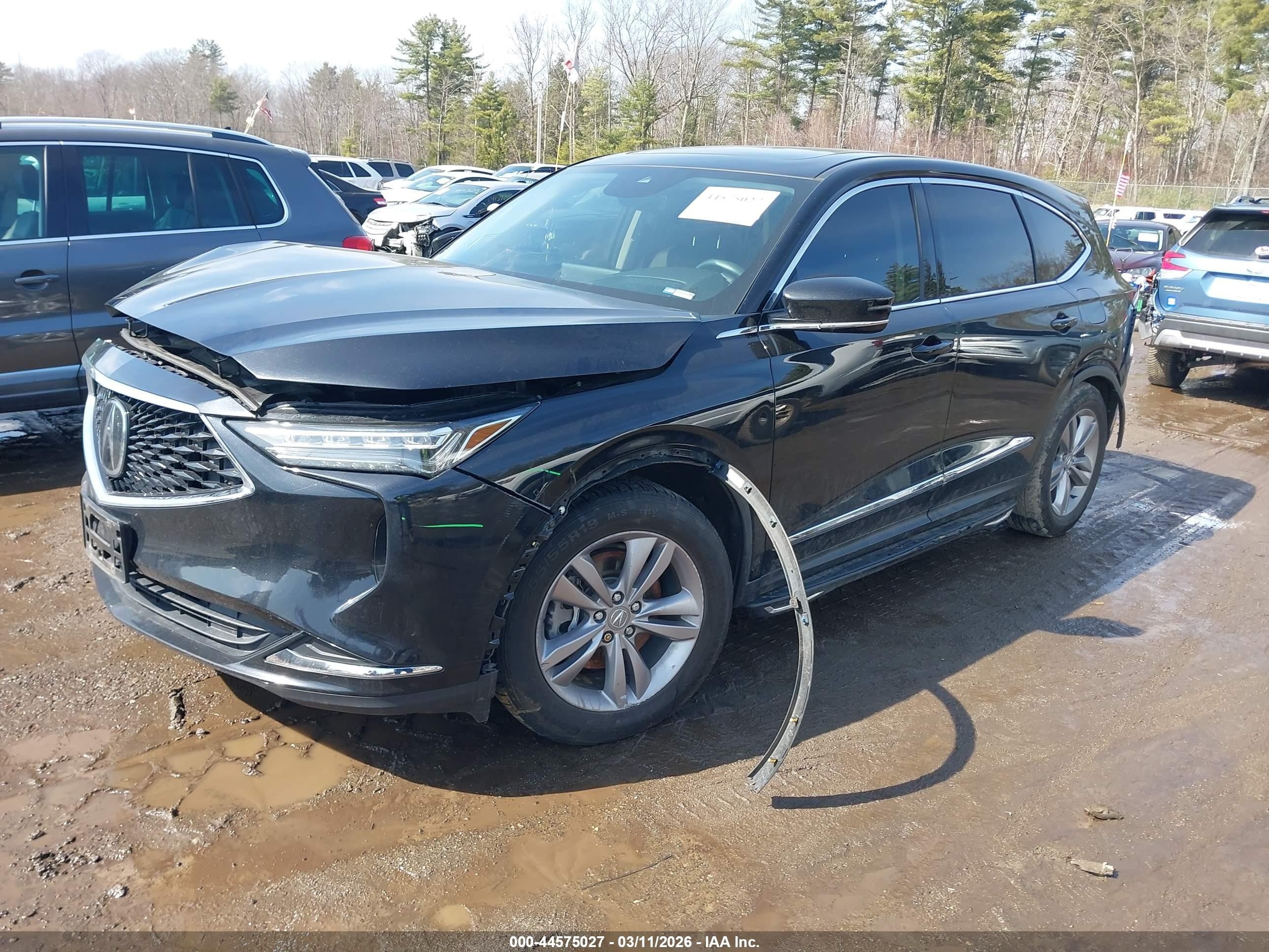 2022 Acura MDX VIN 5J8YE1H3XNL017078 IAAI salvage auction — Front End, Salvage (Connecticut), sold $10,250 on 2026-09-27 (photo 2)