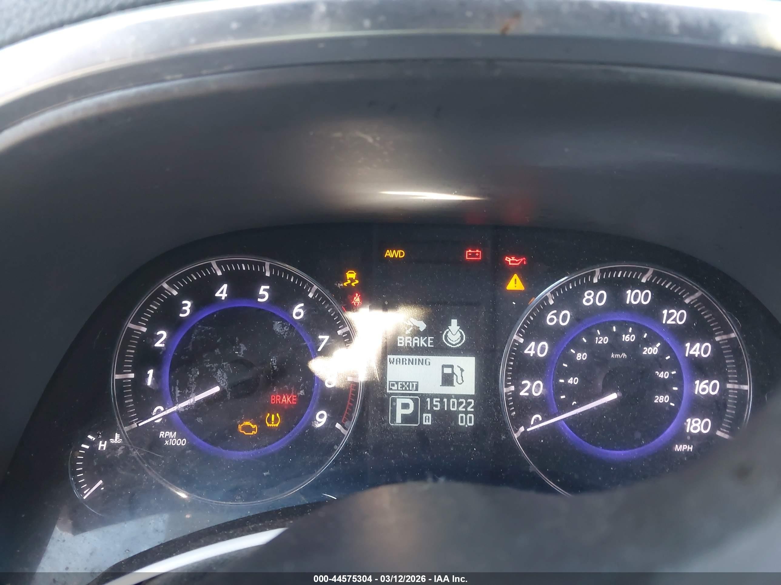 2014 Infiniti QX70 VIN JN8CS1MW7EM413212 IAAI salvage auction — Unknown, Salvage (California), sold $300 on 2026-07-02 (photo 7)