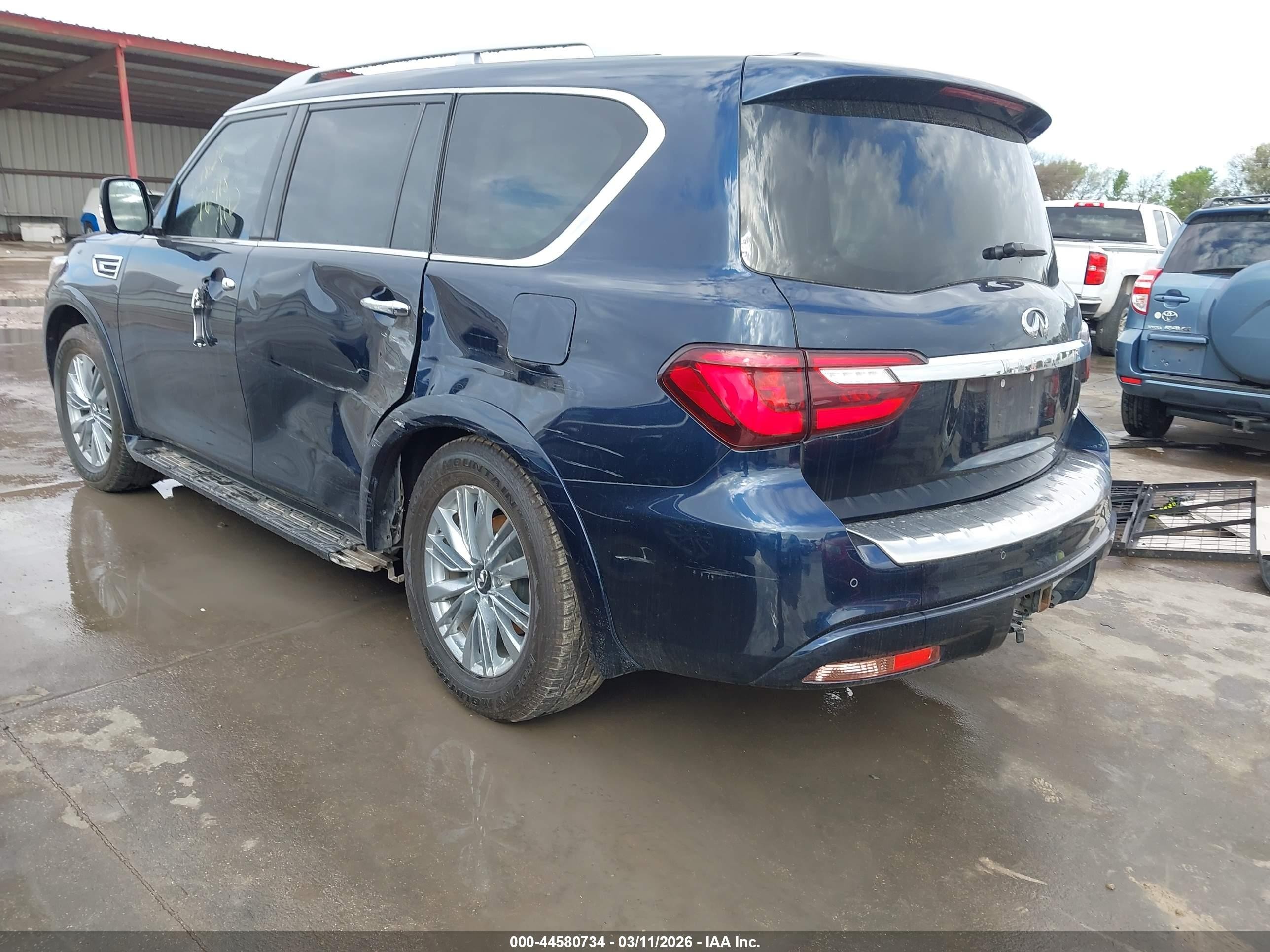 2023 Infiniti Qx80 VIN JN8AZ2AD8P9875151 IAAI salvage auction — Rollover, Original (Texas), sold $5,600 on 2026-09-11 (photo 3)