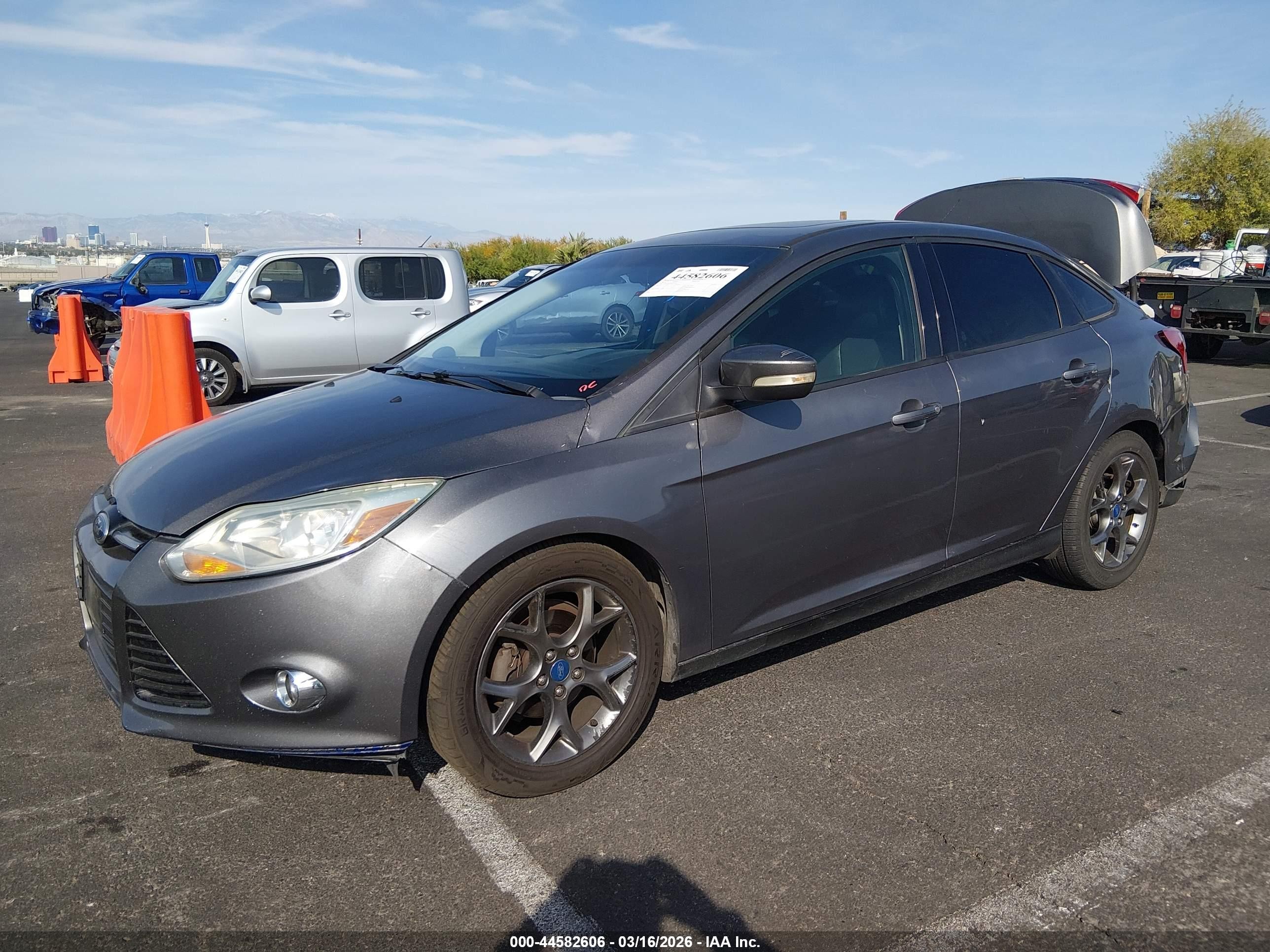 2013 Ford Focus VIN 1FADP3F29DL201512 IAAI salvage auction — Rear End, Salvage (Nevada), sold $275 on 2026-07-10 (photo 2)