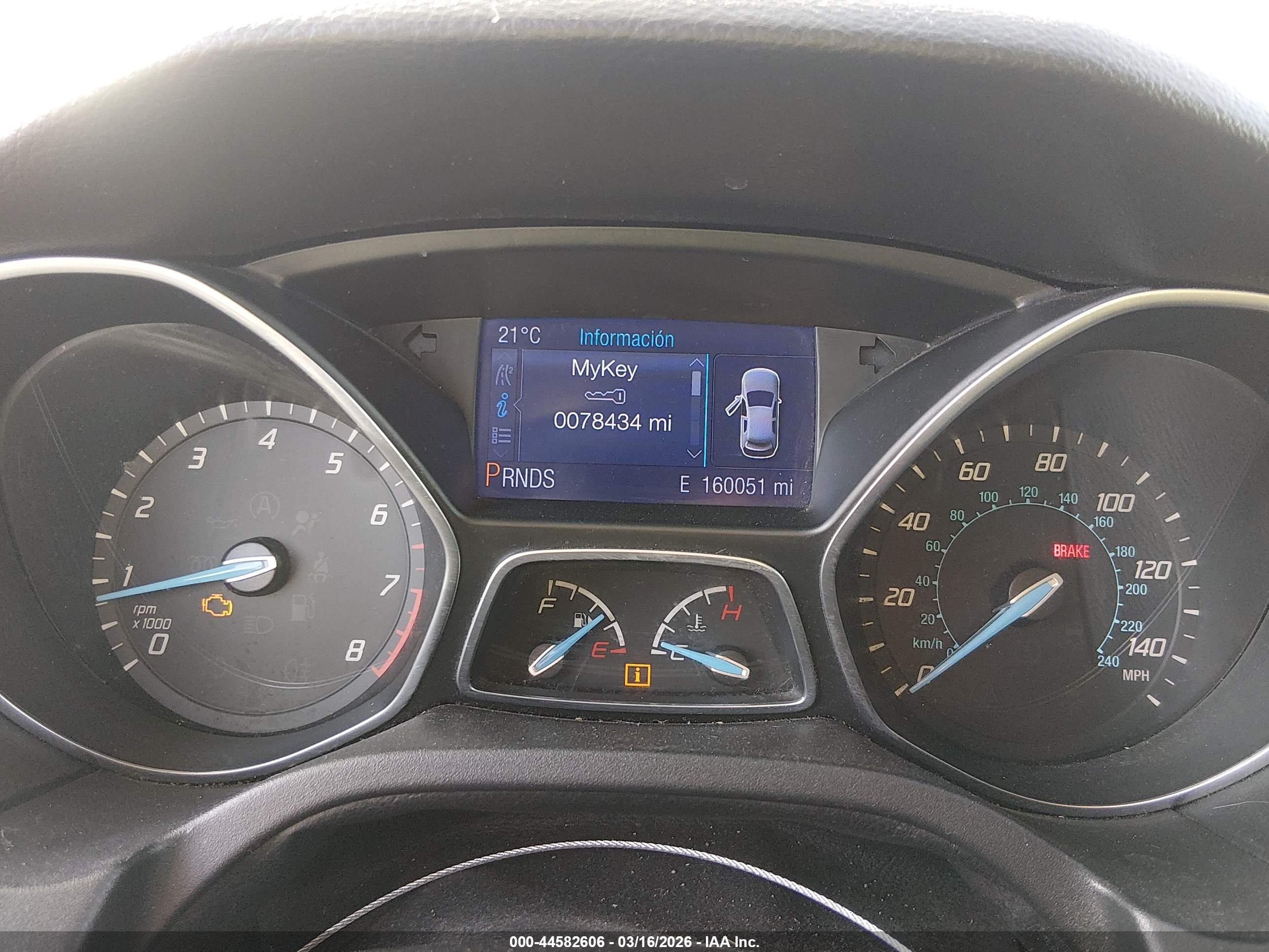 2013 Ford Focus VIN 1FADP3F29DL201512 IAAI salvage auction — Rear End, Salvage (Nevada), sold $275 on 2026-07-10 (photo 7)