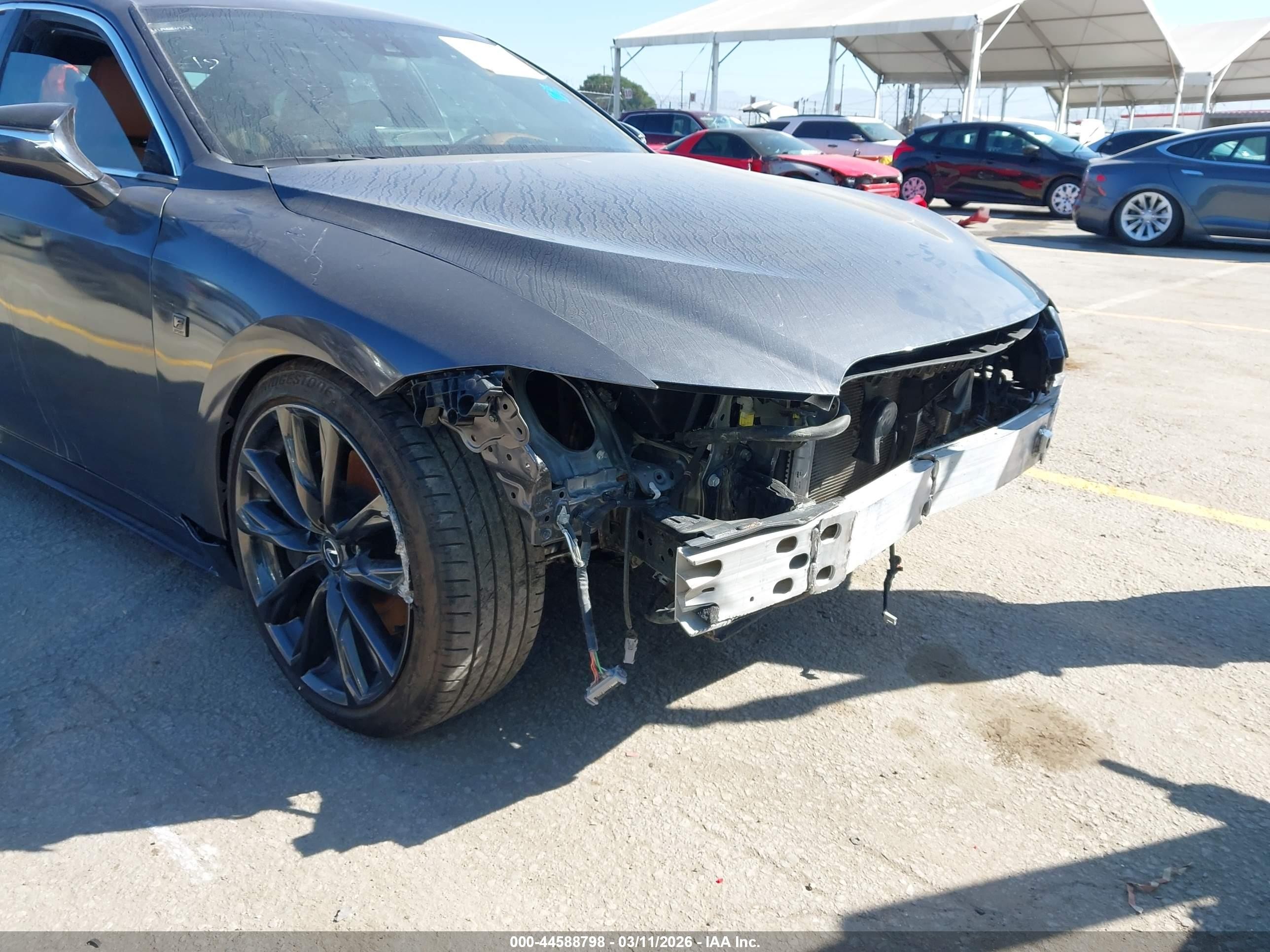 2025 Lexus Is VIN JTHBA1D20S5134521 IAAI salvage auction — Front End, Salvage Title (California), sold $4,000 on 2026-05-13 (photo 6)