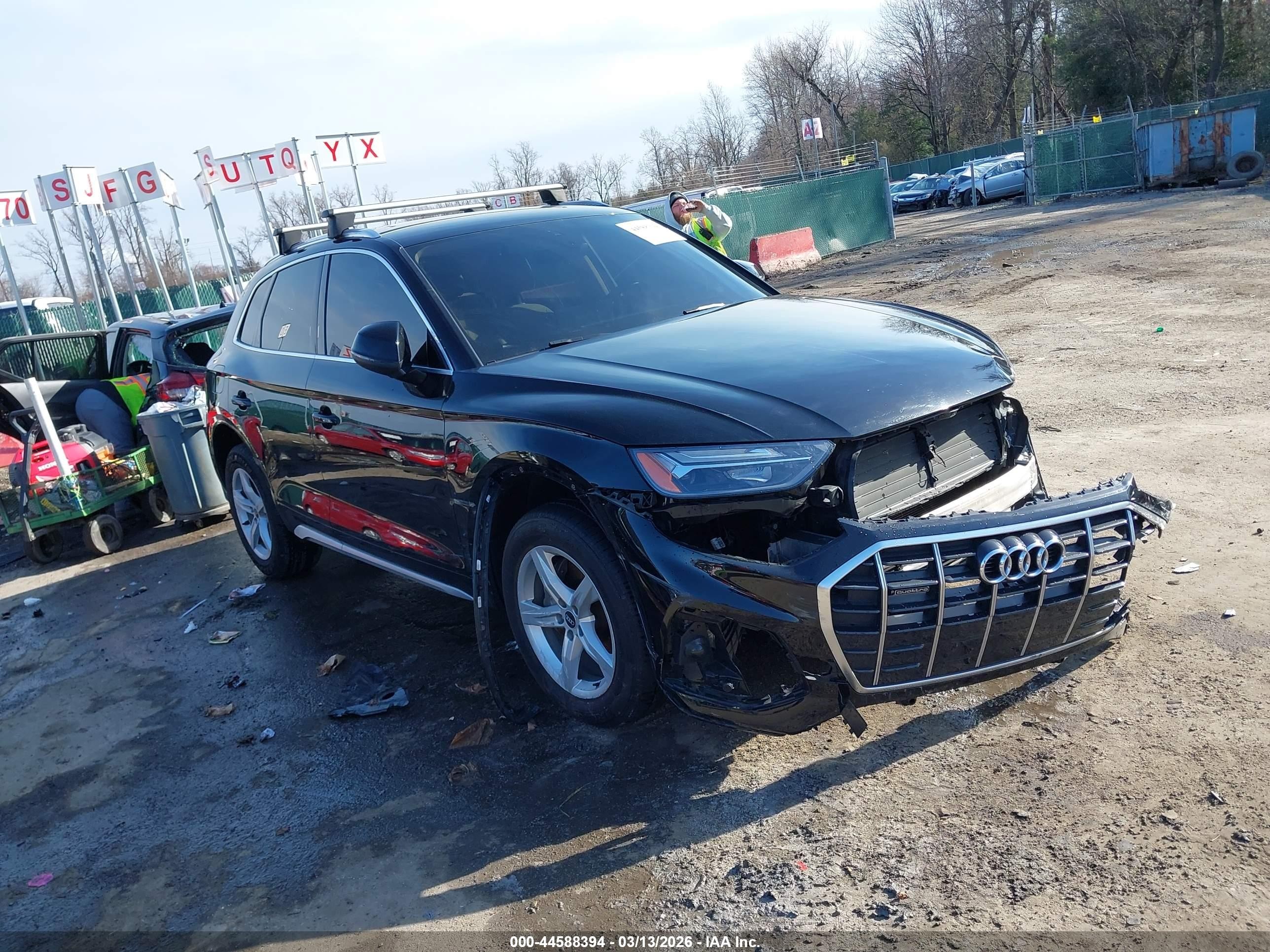 2021 Audi Q5 VIN WA1AAAFY7M2006192 — IAAI salvage auction photo