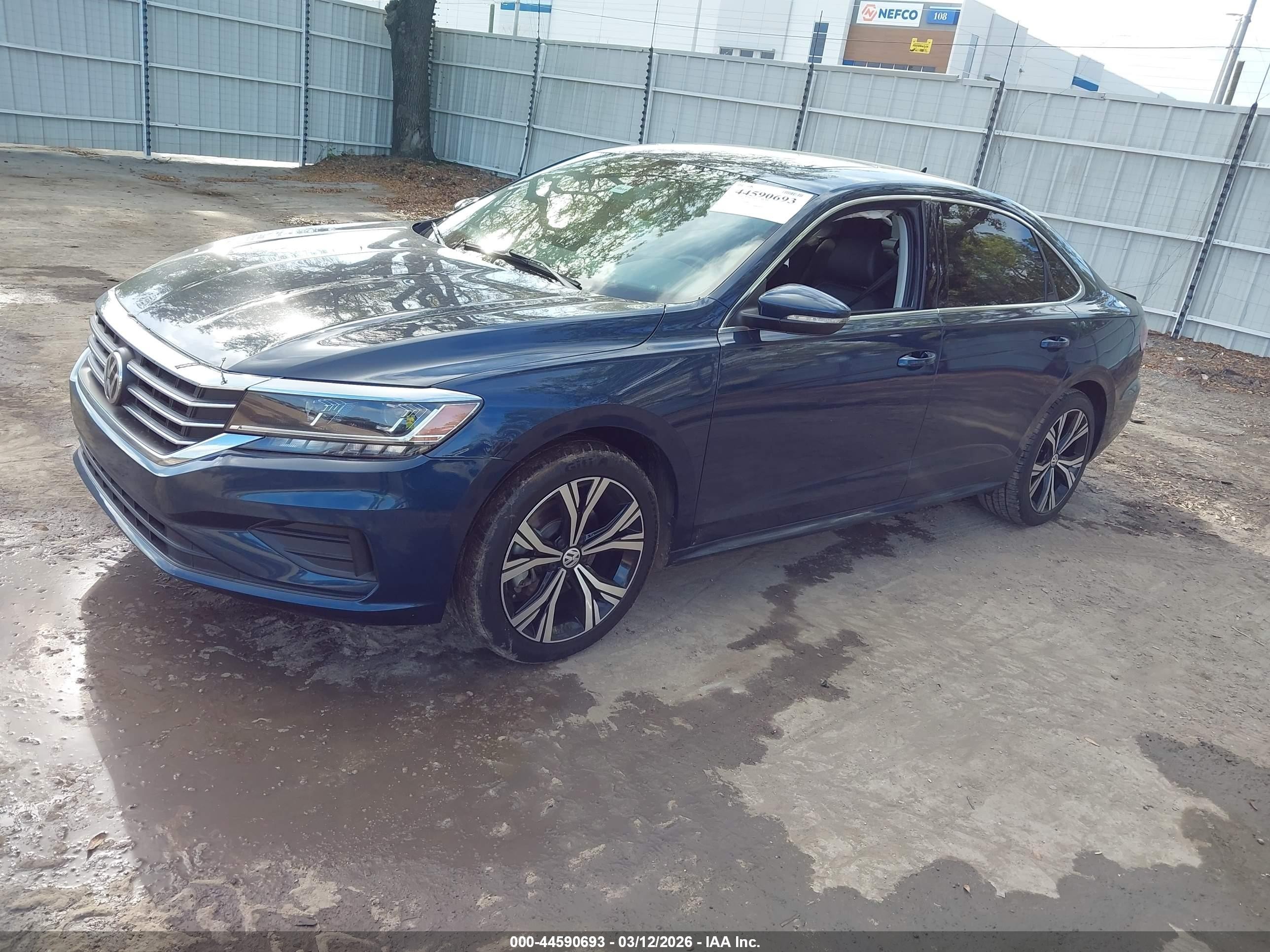 2022 Volkswagen Passat VIN 1VWSA7A36NC007674 IAAI salvage auction — Rear End, Certificate Of Destruction (Florida), sold $3,200 on 2026-09-05 (photo 2)