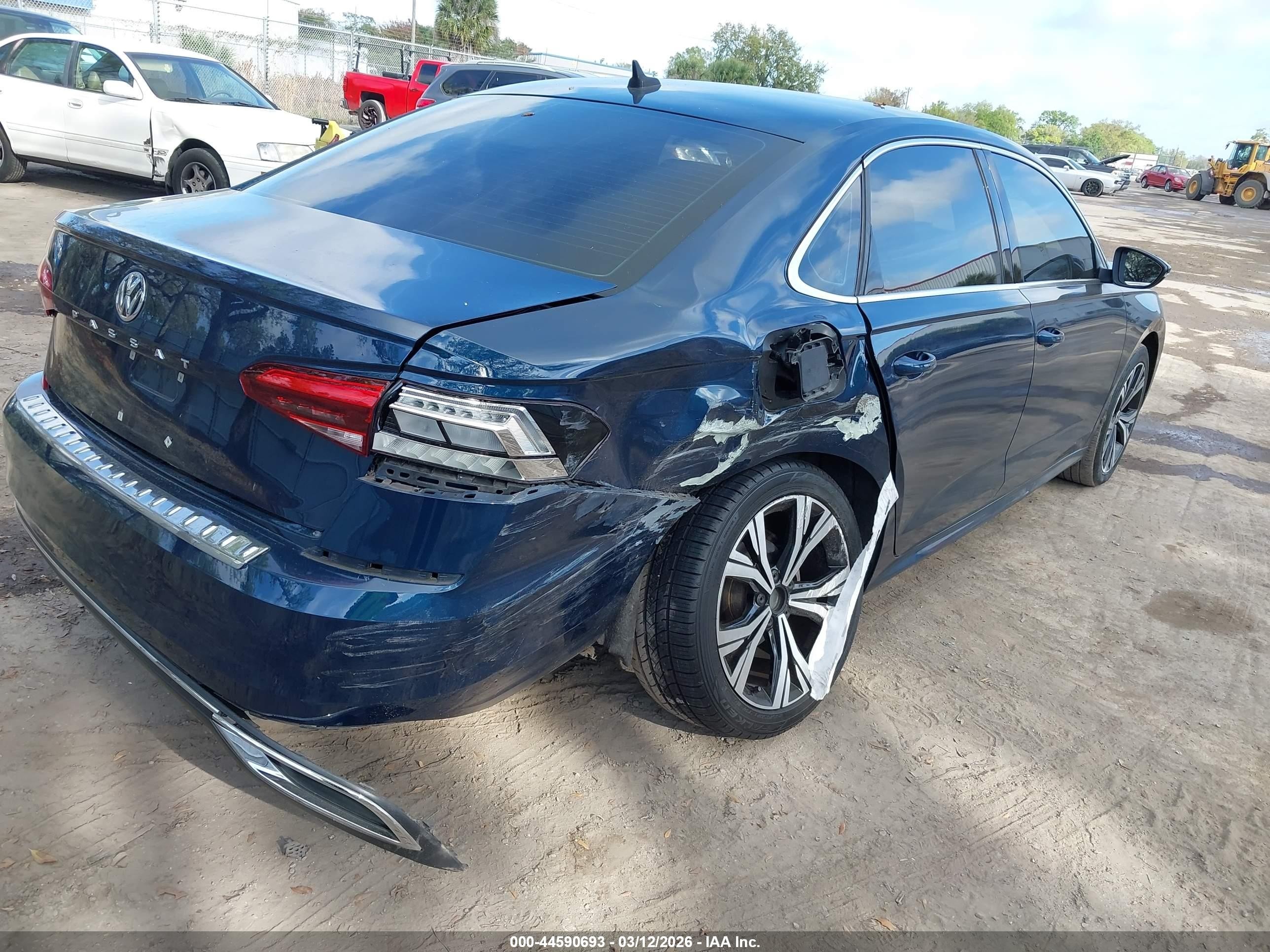 2022 Volkswagen Passat VIN 1VWSA7A36NC007674 IAAI salvage auction — Rear End, Certificate Of Destruction (Florida), sold $3,200 on 2026-09-05 (photo 6)