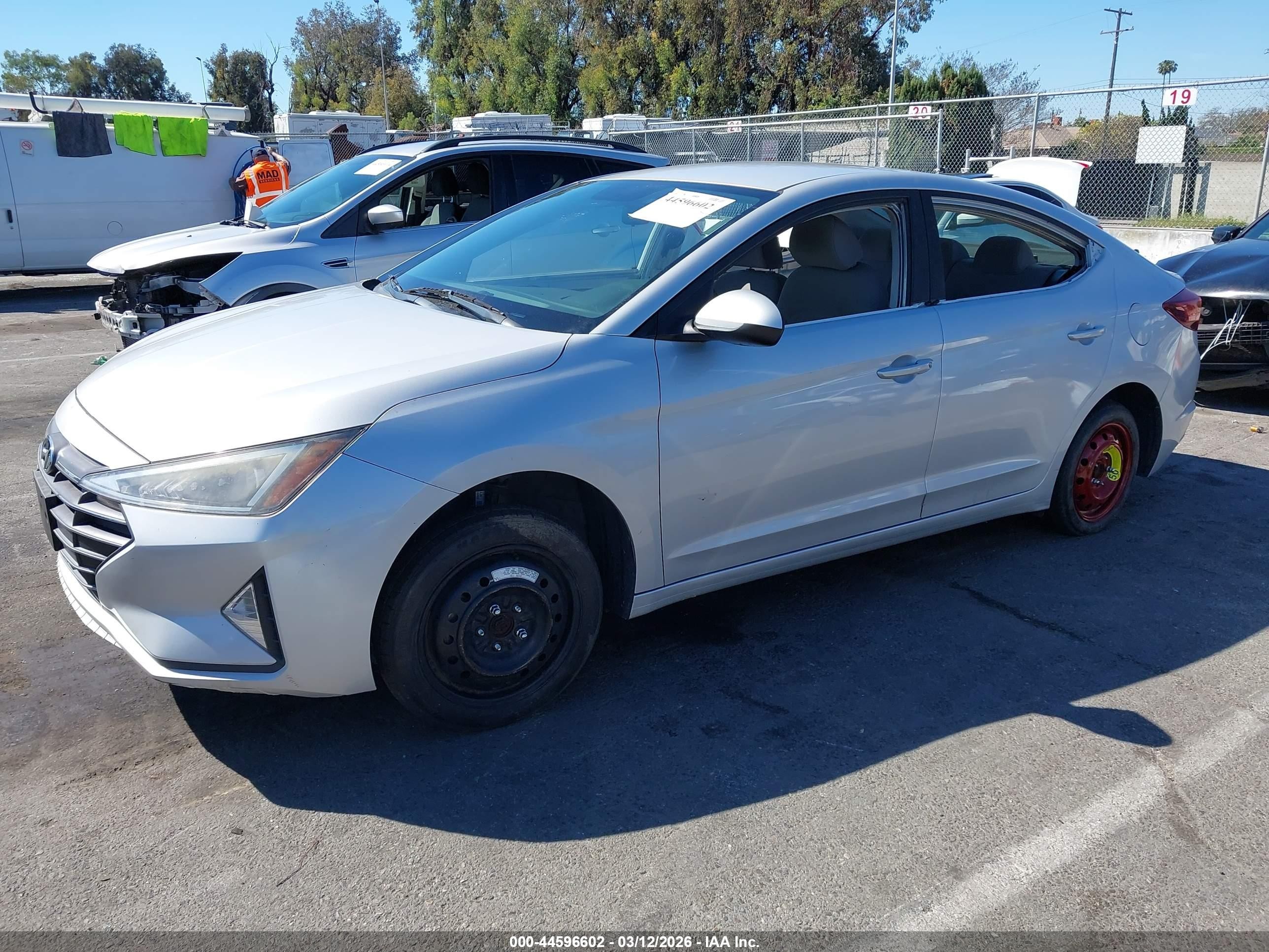 2019 Hyundai Elantra VIN KMHD74LF2KU861577 IAAI salvage auction — Theft, Salvage (California), sold $225 on 2026-07-02 (photo 2)