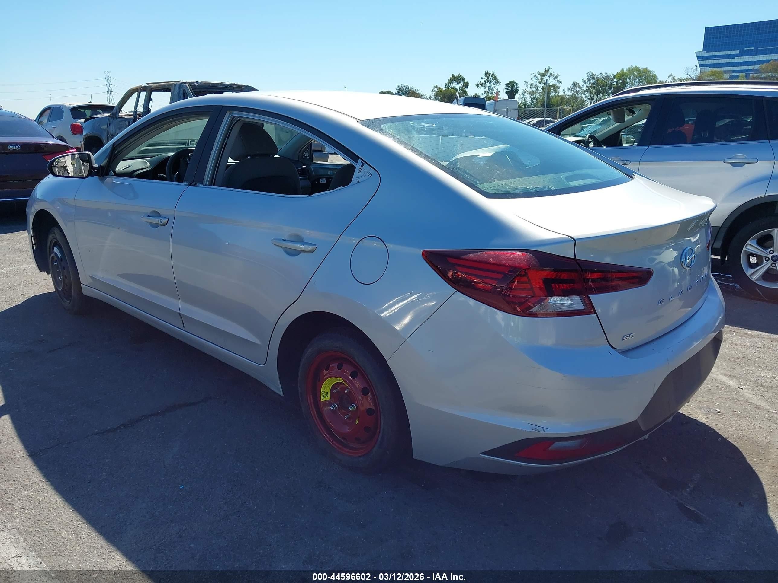 2019 Hyundai Elantra VIN KMHD74LF2KU861577 IAAI salvage auction — Theft, Salvage (California), sold $225 on 2026-07-02 (photo 3)