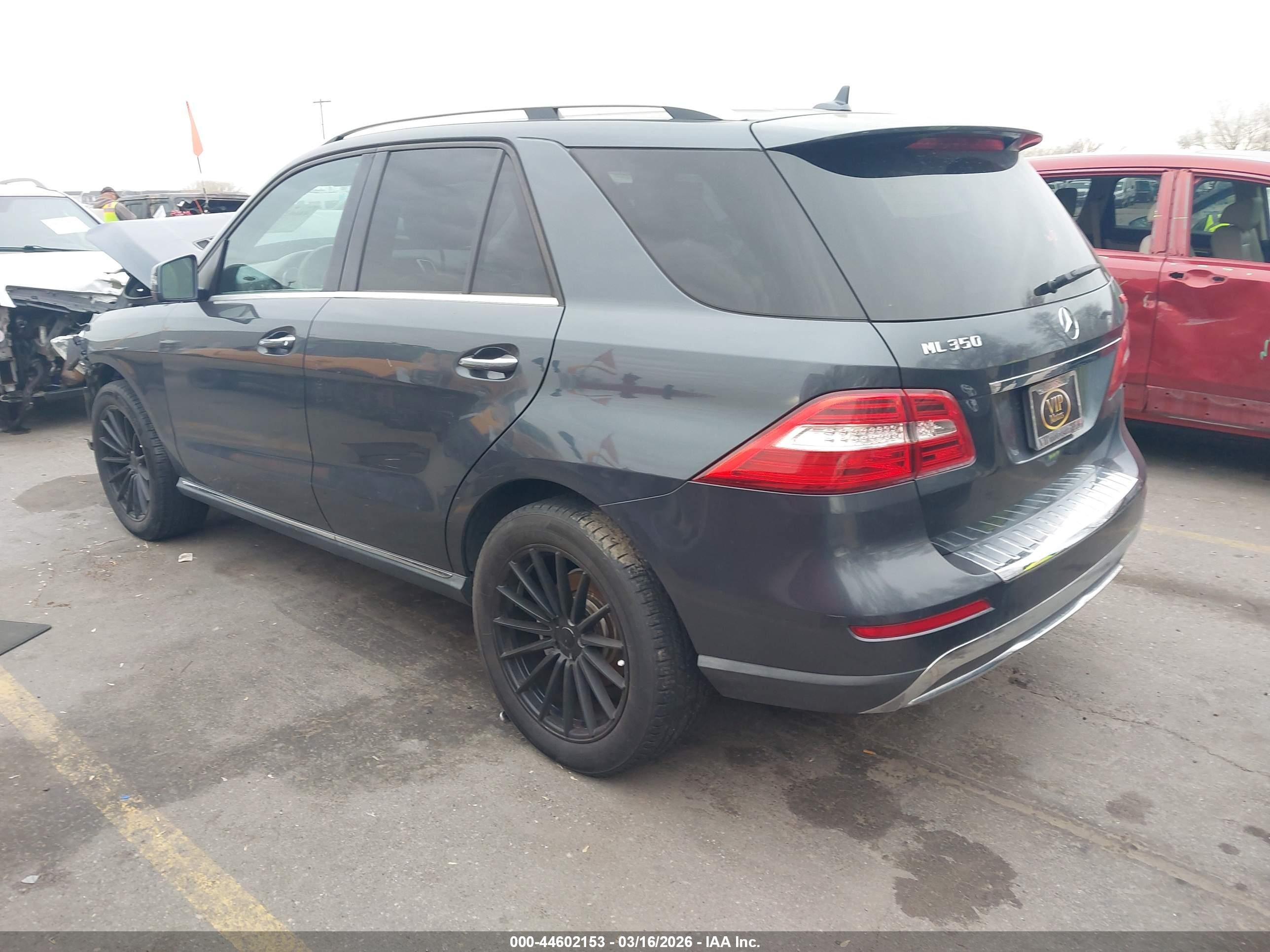 2014 Mercedes-Benz ML-Class VIN 4JGDA5JB9EA421465 IAAI salvage auction — Front End, Salvage (Utah), sold $1,200 on 2026-07-02 (photo 3)