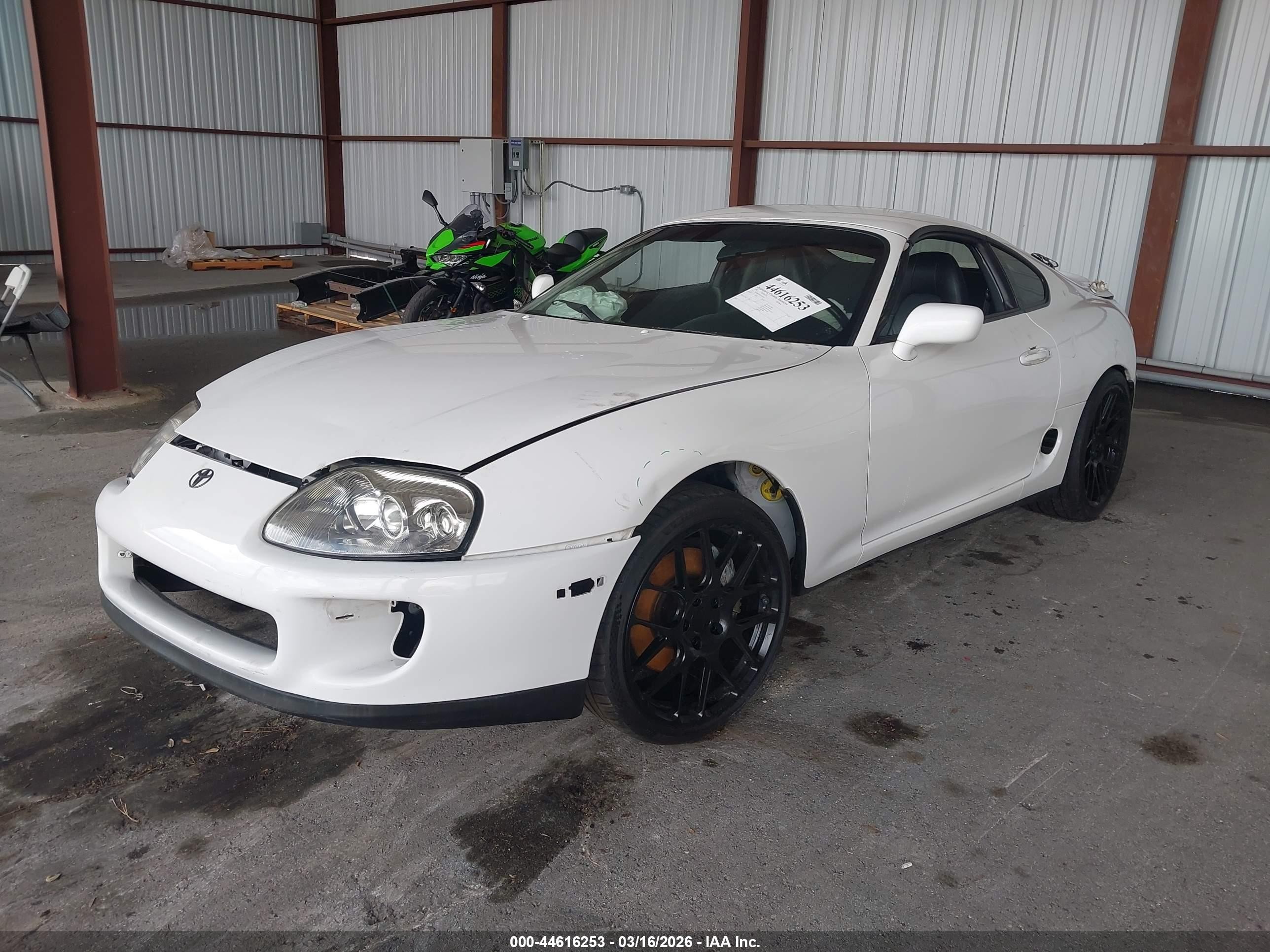 1998 Toyota Supra VIN JT2DE82A8W1001626 IAAI salvage auction — Rear End, Rebuildable (Florida), sold $26,400 on 2026-03-30 (photo 2)