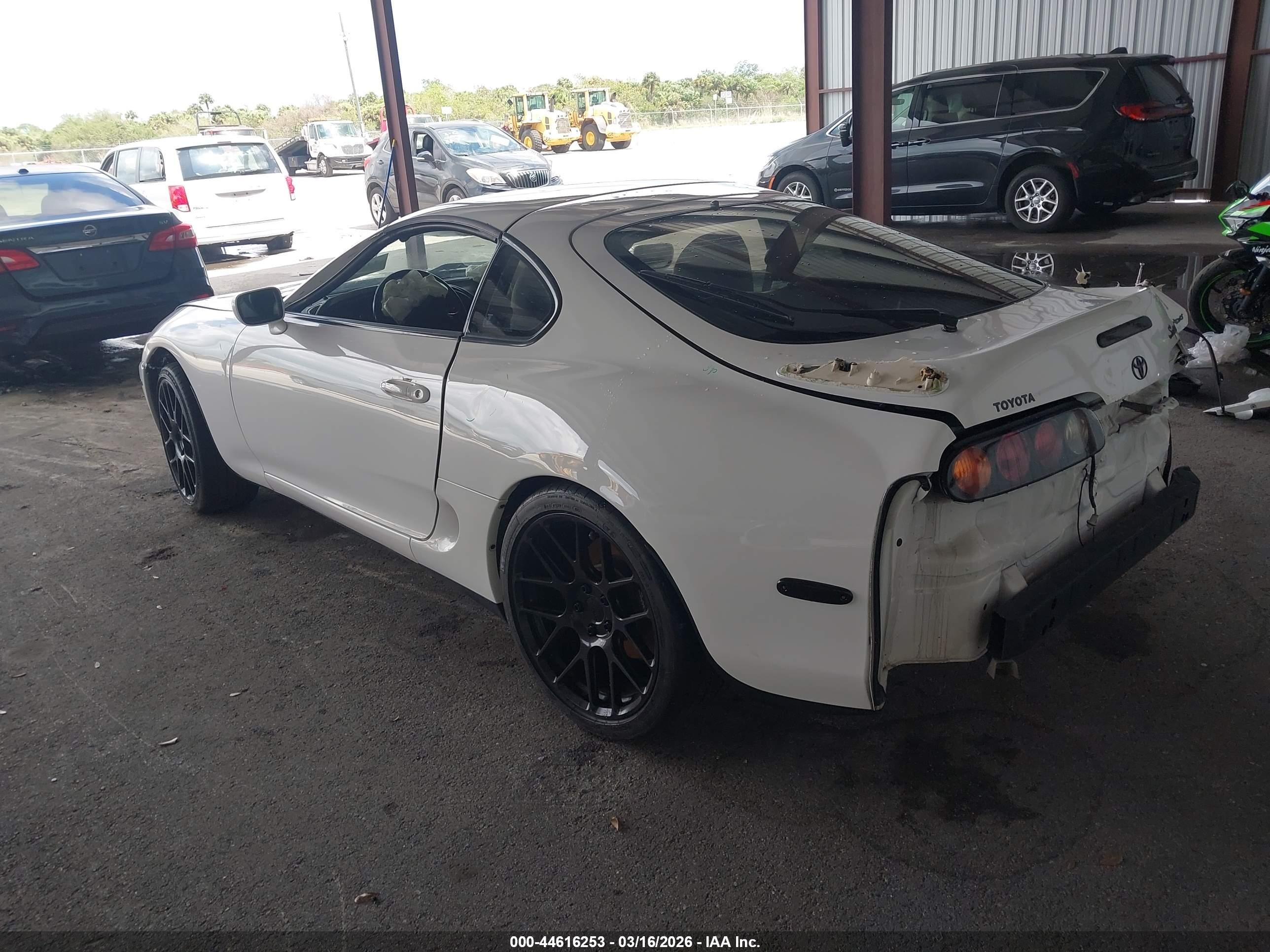 1998 Toyota Supra VIN JT2DE82A8W1001626 IAAI salvage auction — Rear End, Rebuildable (Florida), sold $26,400 on 2026-03-30 (photo 3)