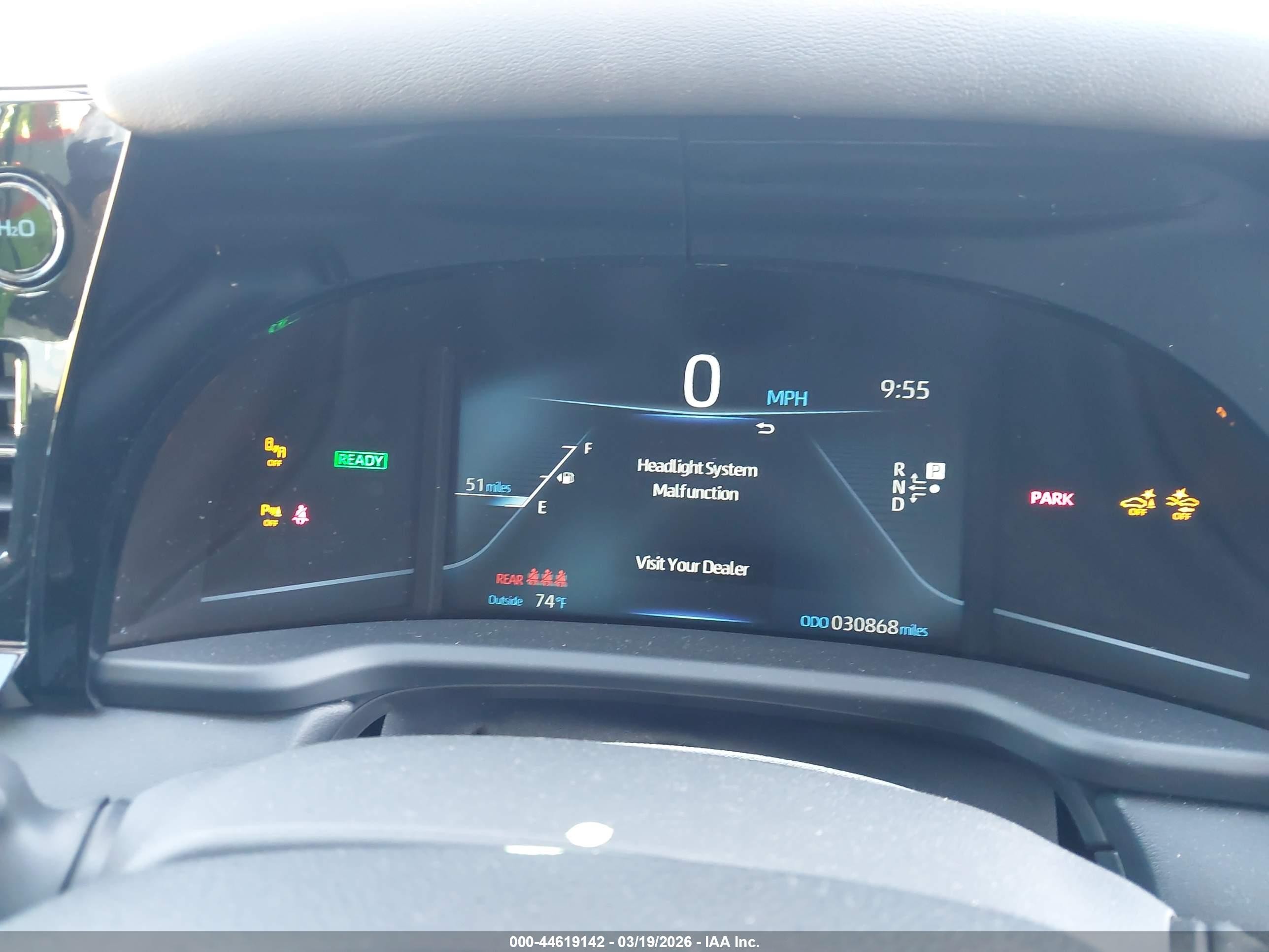 2022 Toyota Mirai VIN JTDAAAAA3NA007184 IAAI salvage auction — Front End, Salvage (California), sold $125 on 2026-07-09 (photo 7)