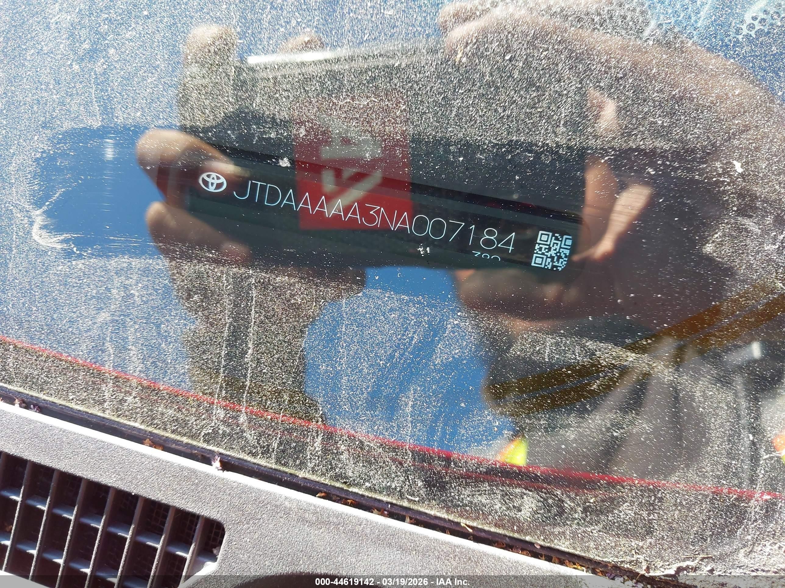 2022 Toyota Mirai VIN JTDAAAAA3NA007184 IAAI salvage auction — Front End, Salvage (California), sold $125 on 2026-07-09 (photo 9)