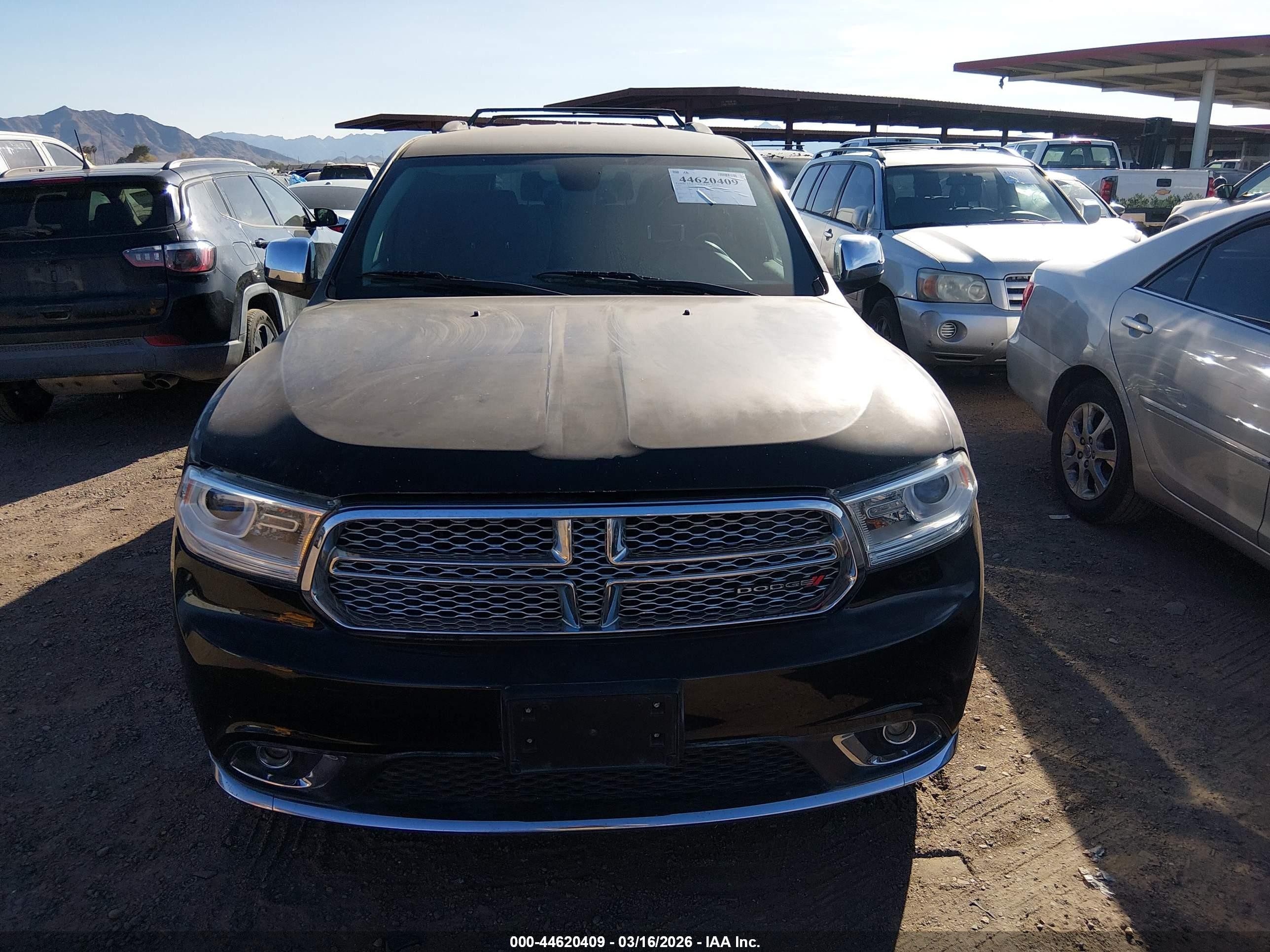 2015 Dodge Durango VIN 1C4RDHAG4FC127668 IAAI salvage auction — Front End, Salvage (Texas), sold $1,900 on 2026-07-07 (photo 6)