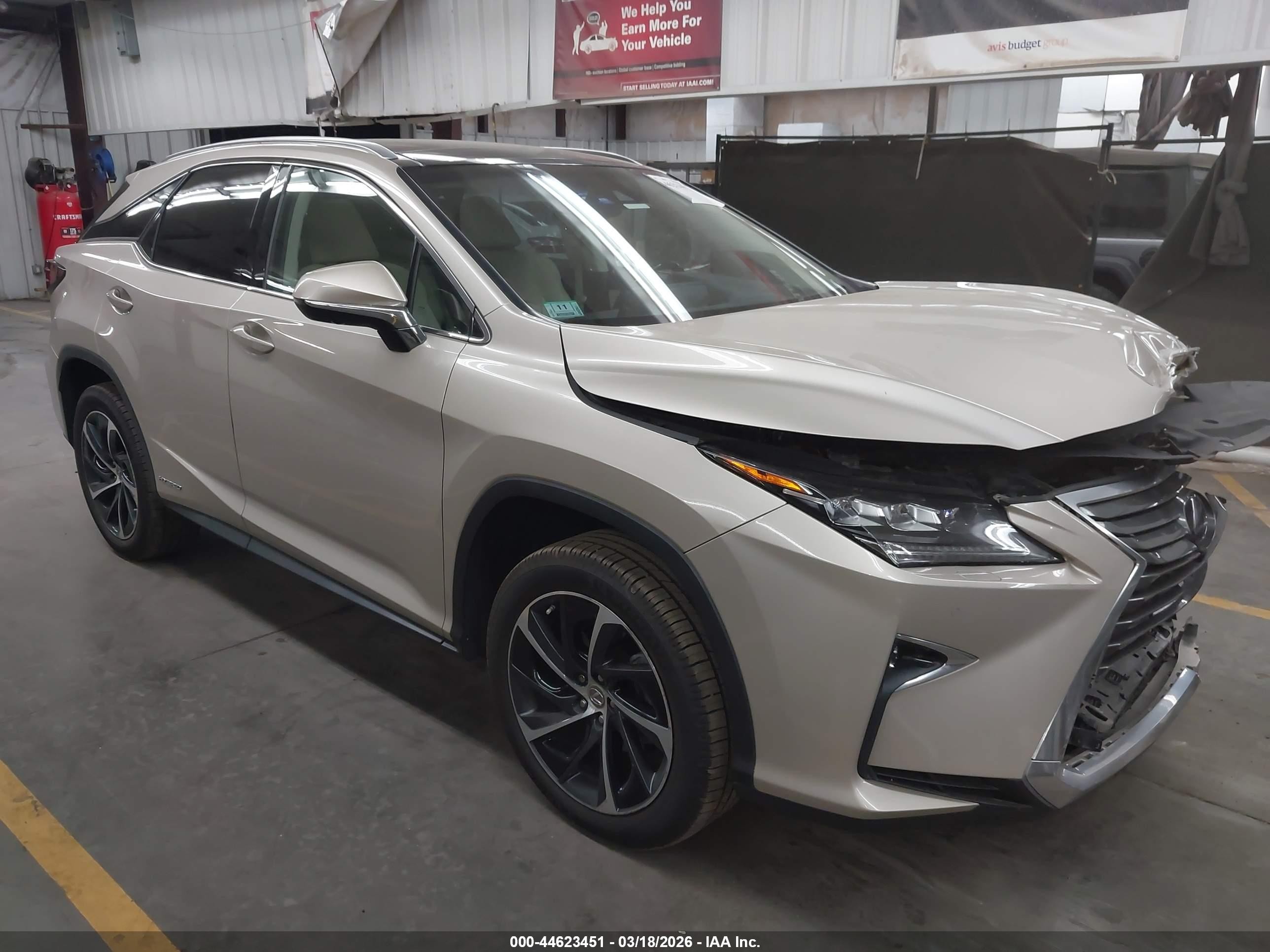 2016 Lexus RX 450h VIN 2T2BGMCA9GC005192 — IAAI salvage auction photo