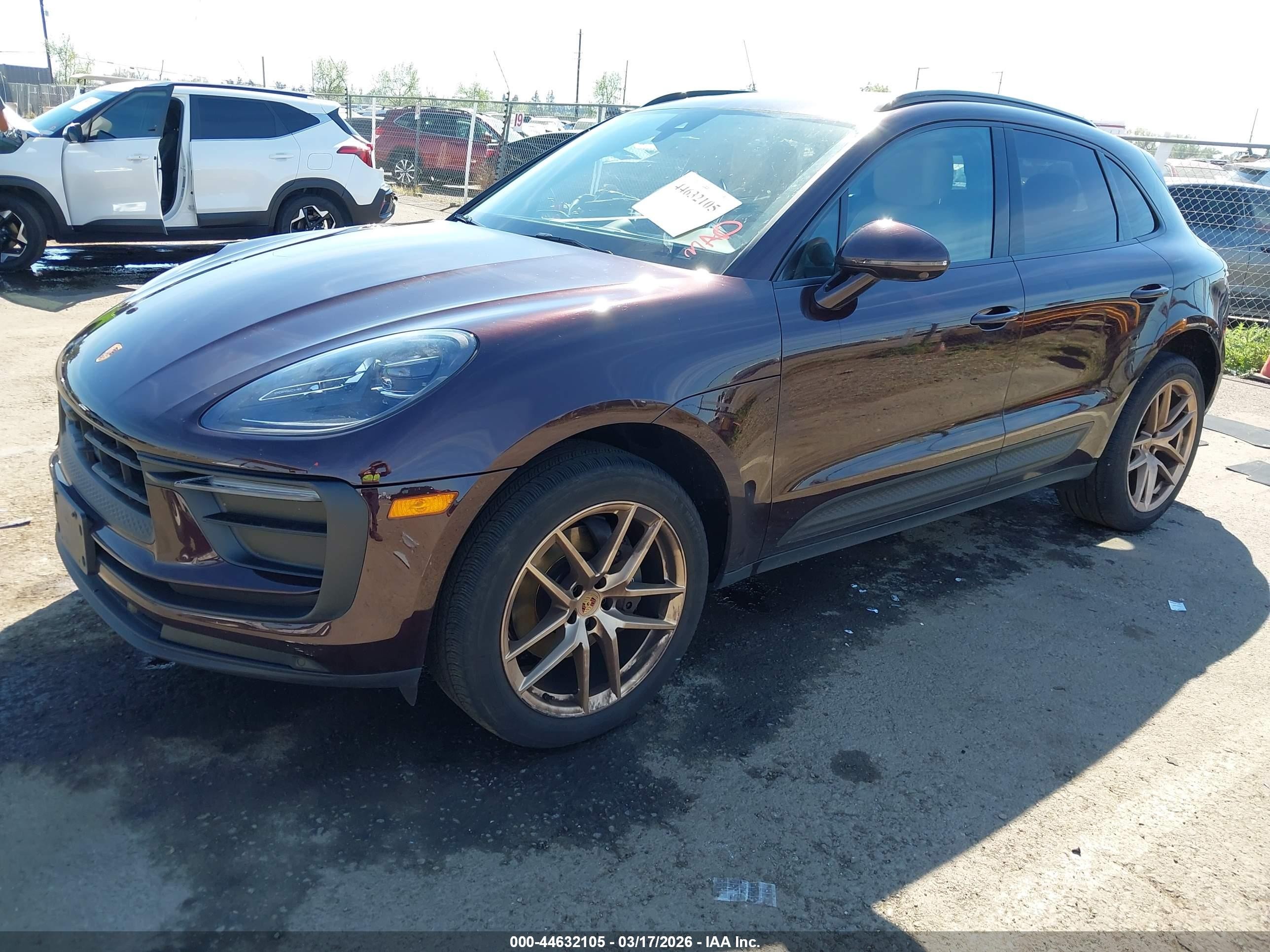 2023 Porsche Macan VIN WP1AA2A51PLB14975 IAAI salvage auction — Unknown, Salvage (California), sold $19,500 on 2026-09-07 (photo 2)
