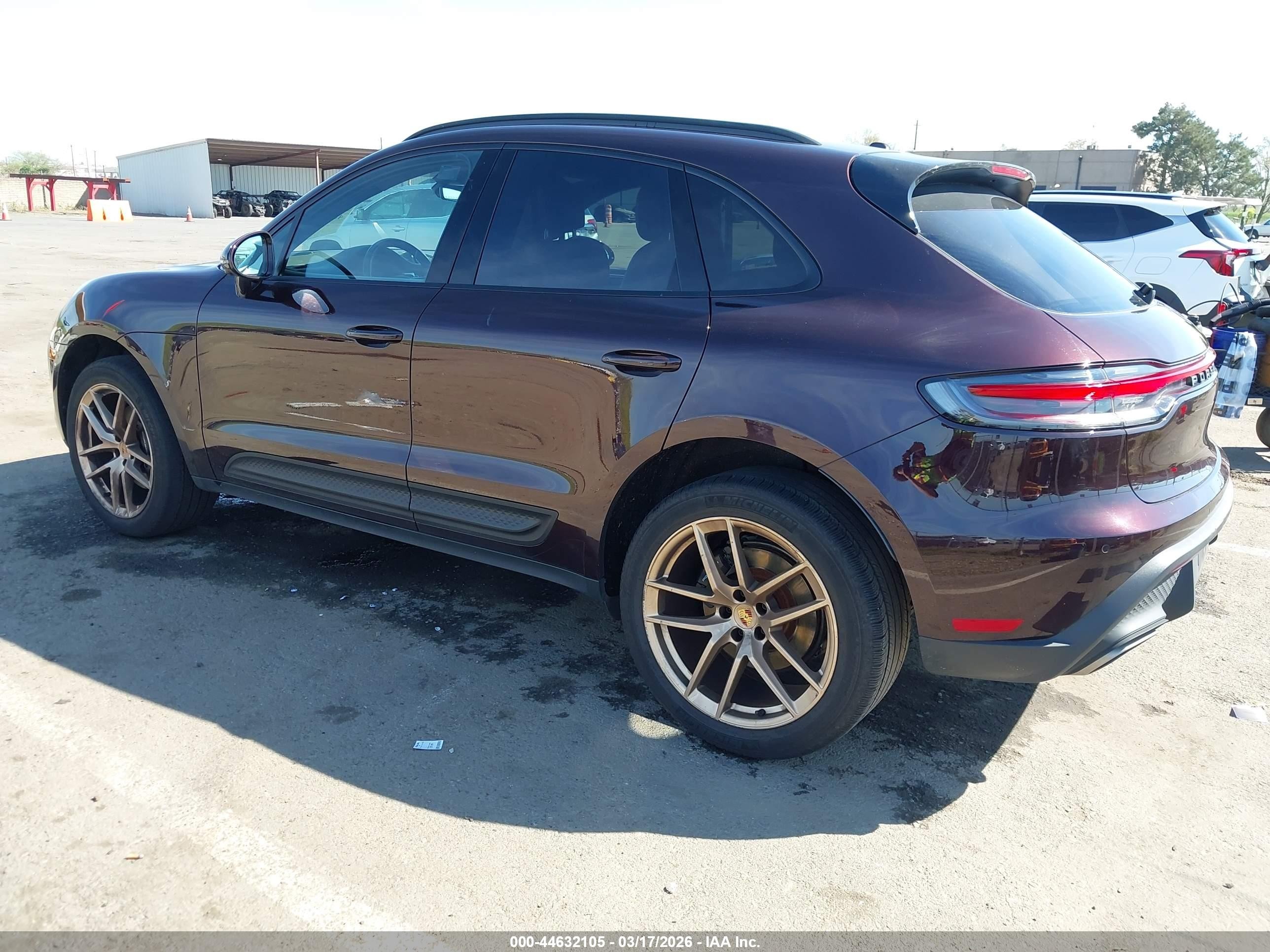 2023 Porsche Macan VIN WP1AA2A51PLB14975 IAAI salvage auction — Unknown, Salvage (California), sold $19,500 on 2026-09-07 (photo 3)