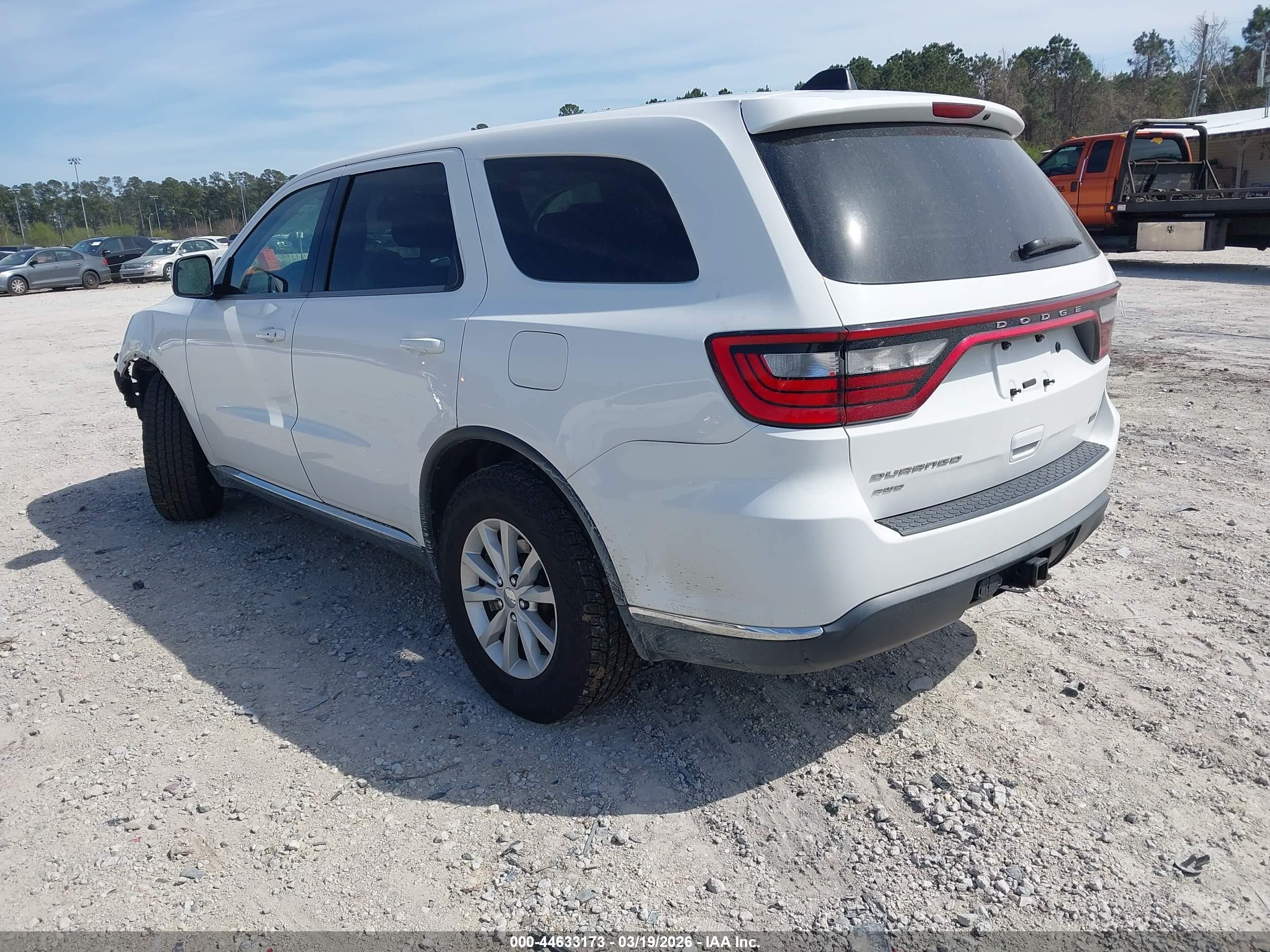 2015 Dodge Durango VIN 1C4RDJFG5FC801777 IAAI salvage auction — Front End, Clear-Dealer Only (North Carolina), sold $425 on 2026-07-07 (photo 3)