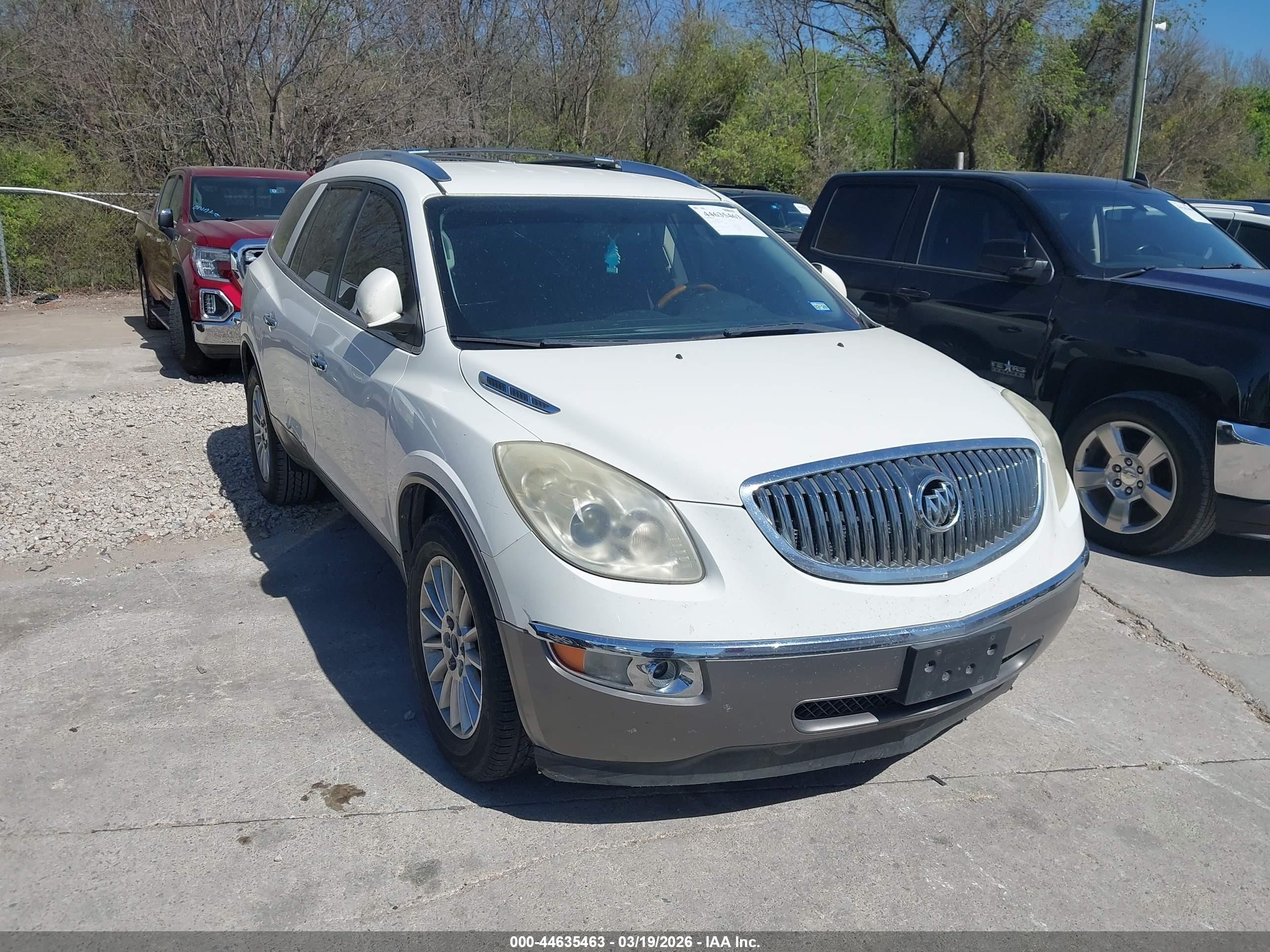 2011 Buick Enclave VIN 5GAKRAED8BJ166149 IAAI salvage auction — Side, Clear (Texas), sold $450 on 2026-10-13 (photo 1)