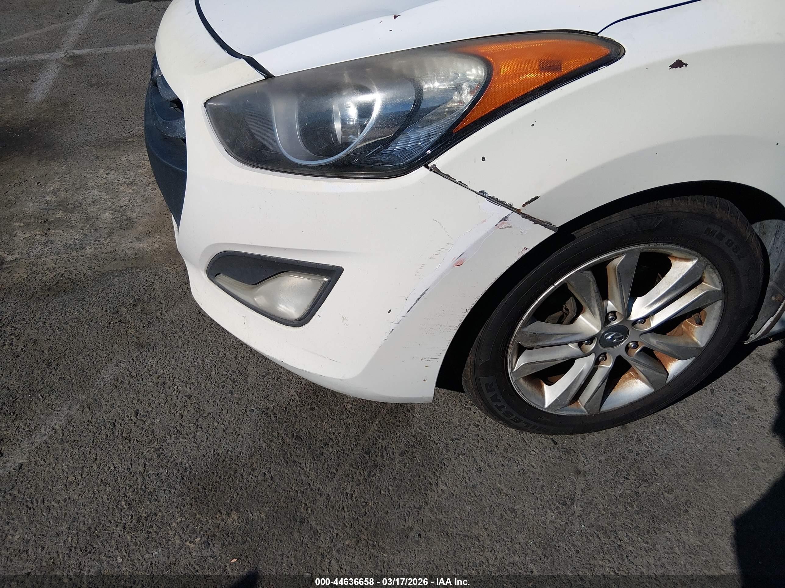 2013 Hyundai Elantra VIN KMHD35LE6DU068875 IAAI salvage auction — Normal Wear, Salvage (Idaho), sold $875 on 2026-07-09 (photo 6)
