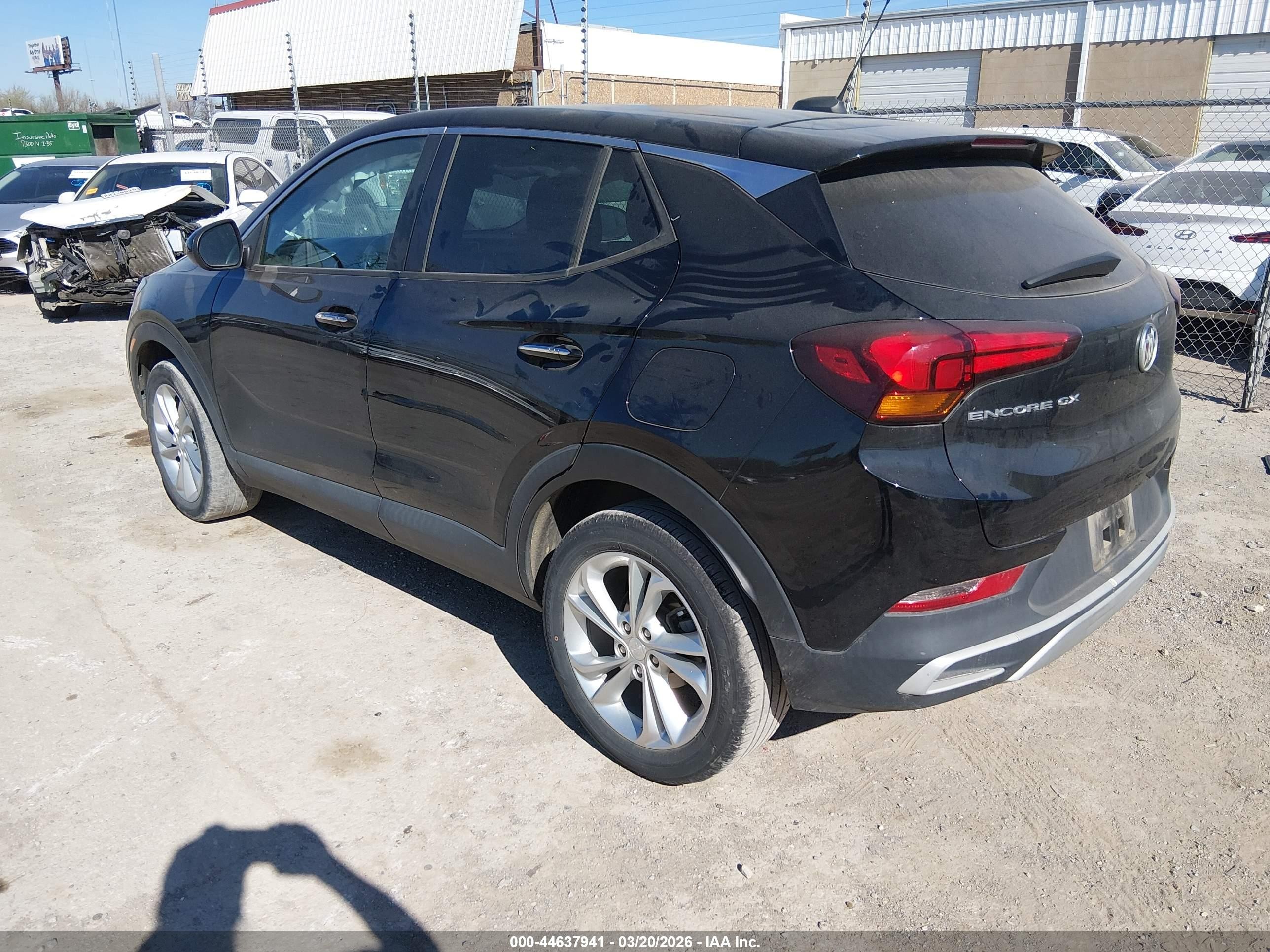 2021 Buick Encore gx VIN KL4MMBS25MB137651 IAAI salvage auction — Front End, Clear (Oklahoma), sold $4,750 on 2026-09-11 (photo 3)