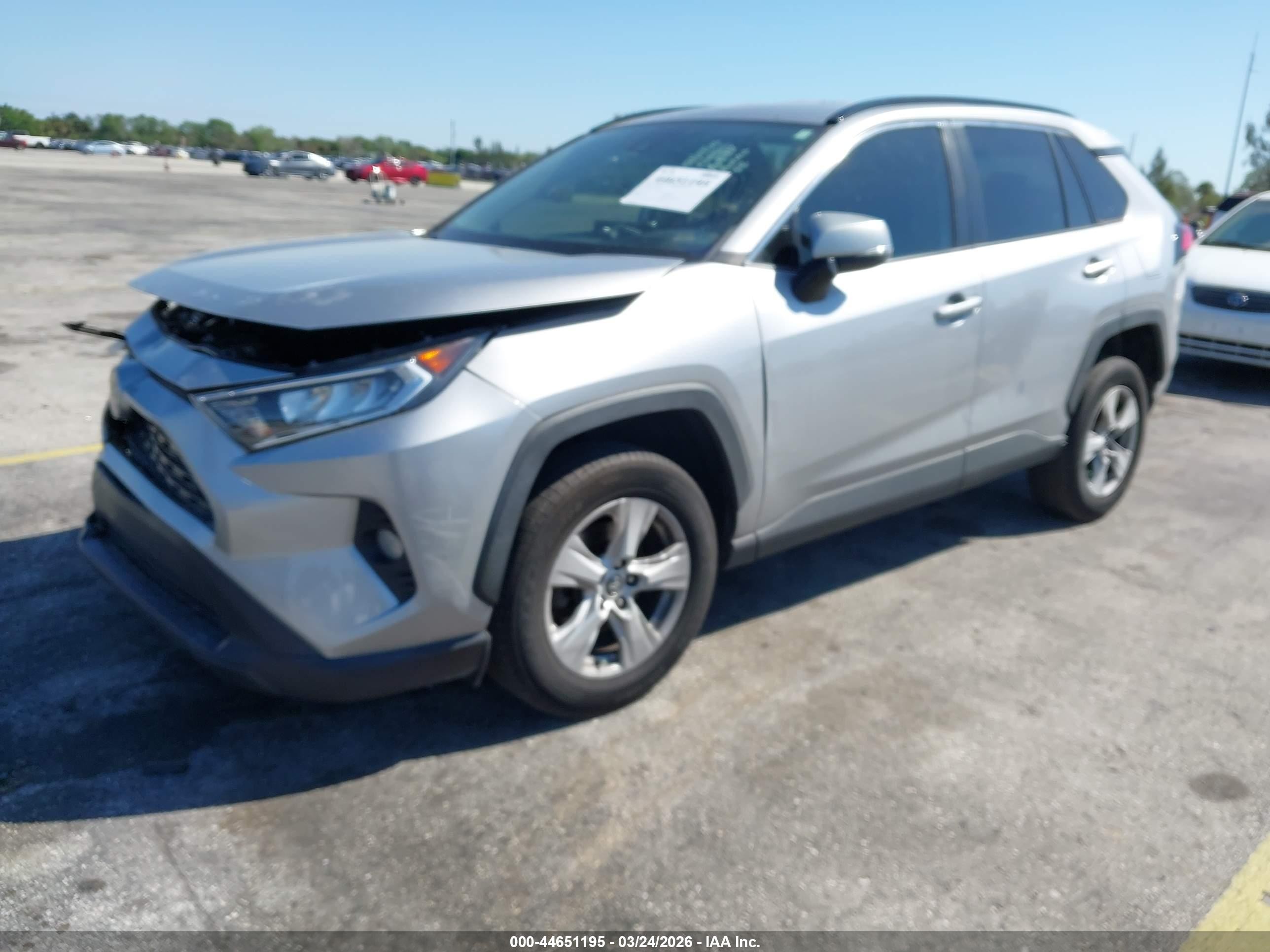 2021 Toyota RAV4 VIN 2T3W1RFV1MC107222 IAAI salvage auction — Front End, Rebuildable (Florida), sold $8,300 on 2026-07-10 (photo 2)