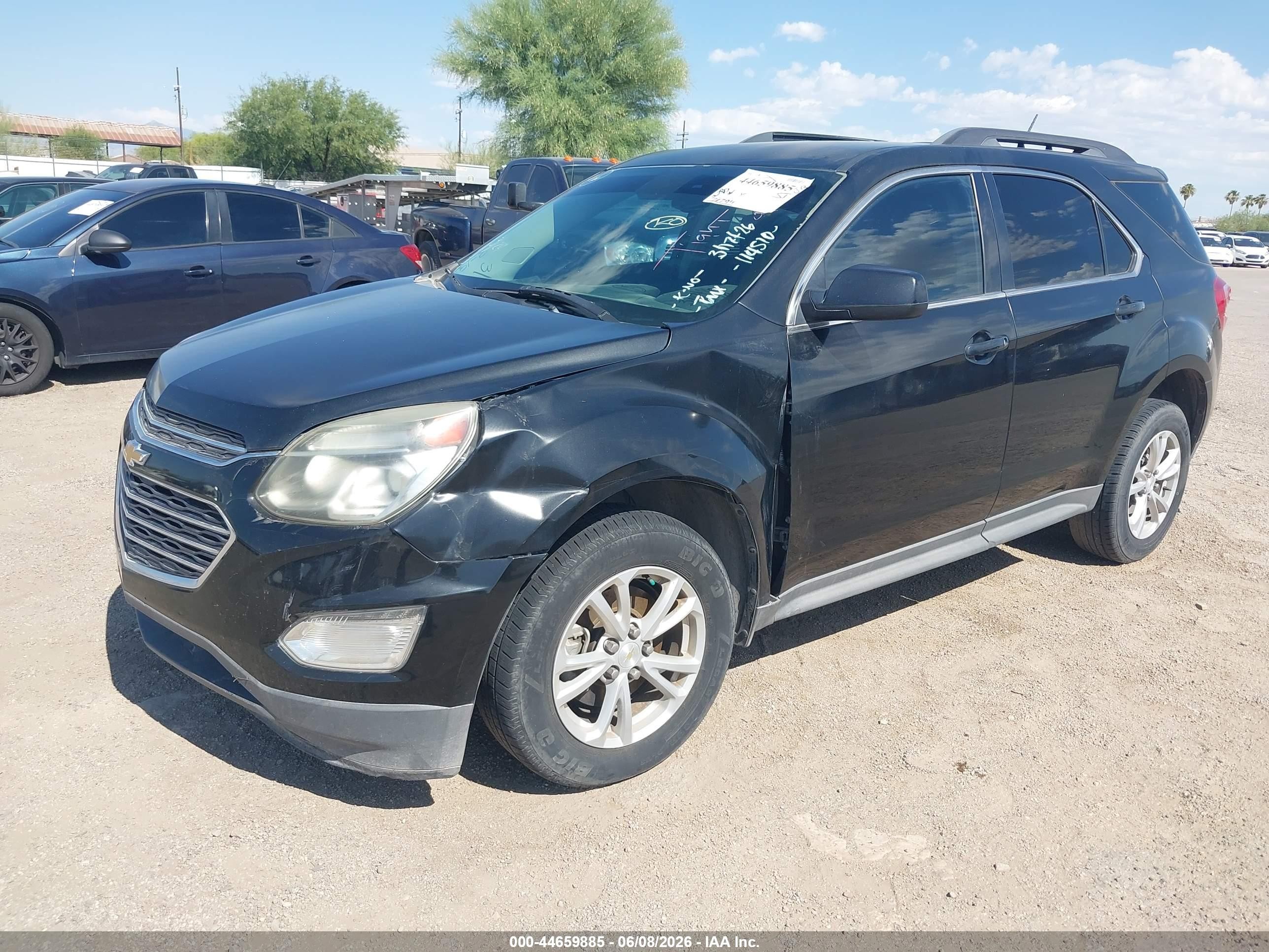 2017 Chevrolet Equinox VIN 2GNALCEK8H6114510 IAAI salvage auction — Unknown, Clear (Arizona), sold $3,250 on 2026-07-09 (photo 2)