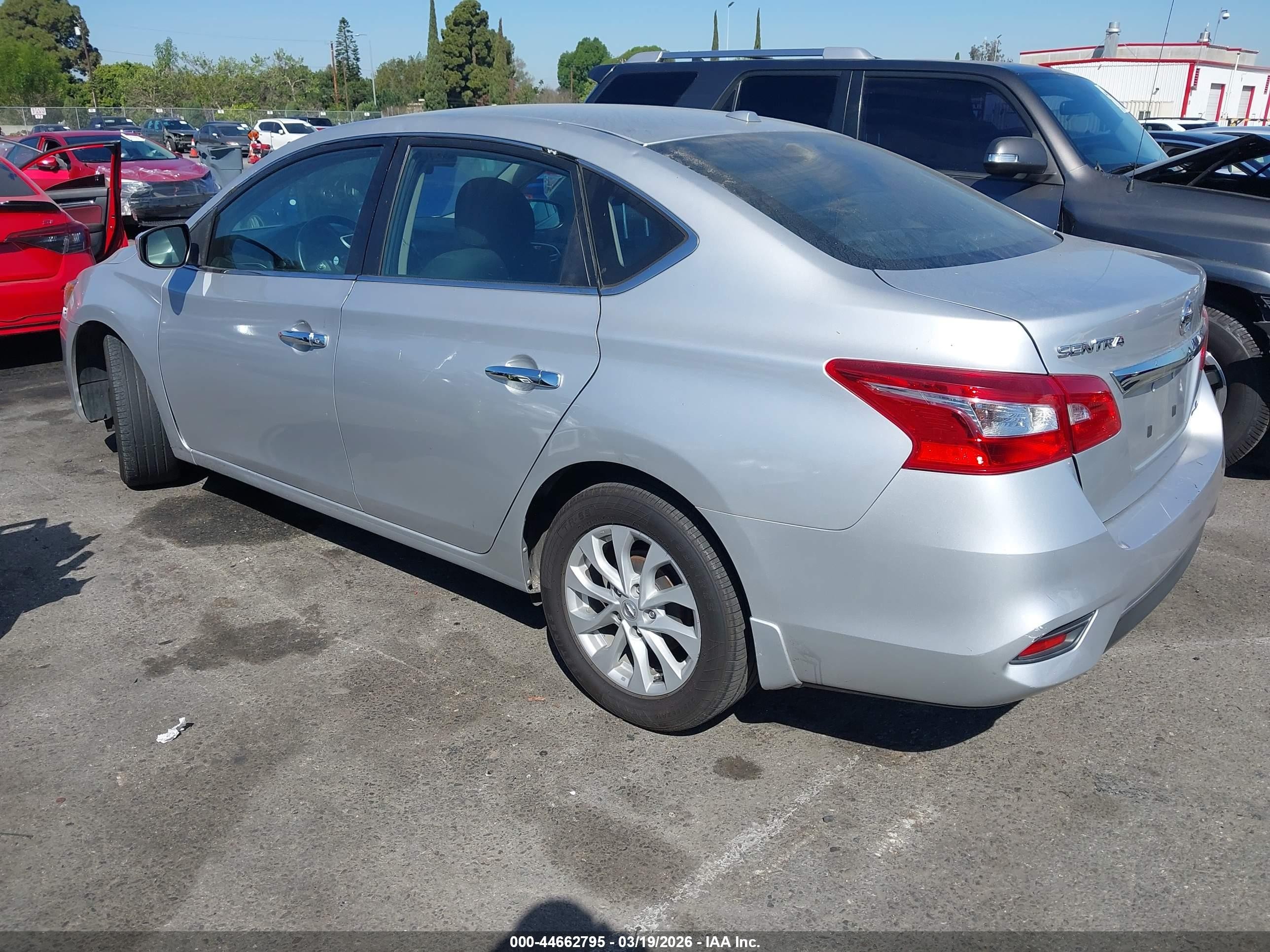 2019 Nissan Sentra VIN 3N1AB7AP3KY418535 IAAI salvage auction — Front End, Salvage (California), sold $2,500 on 2026-07-09 (photo 3)