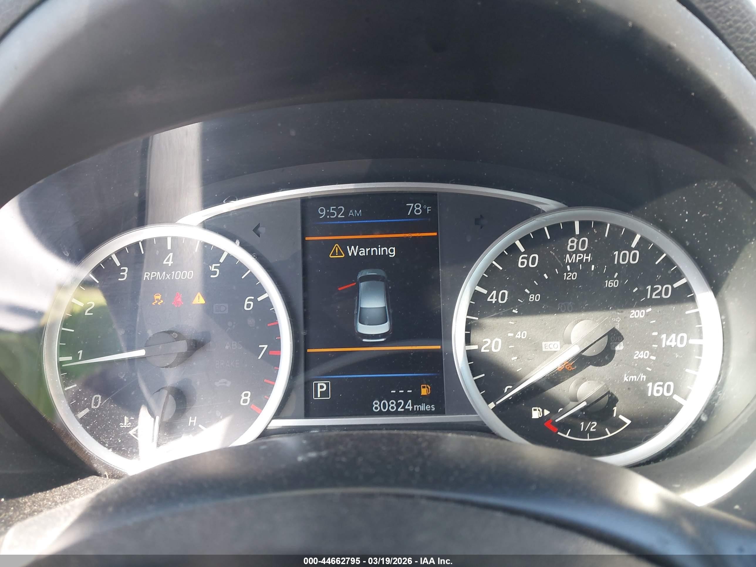 2019 Nissan Sentra VIN 3N1AB7AP3KY418535 IAAI salvage auction — Front End, Salvage (California), sold $2,500 on 2026-07-09 (photo 7)