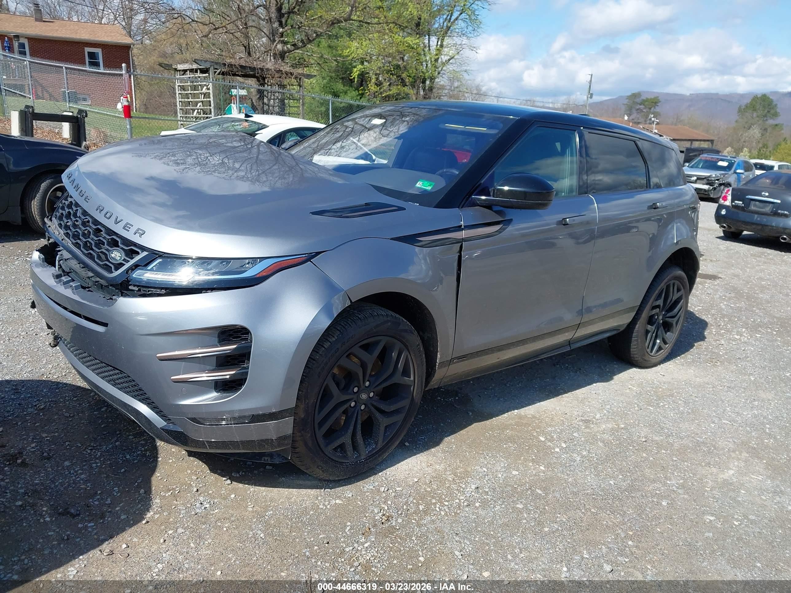 2020 Land Rover Range Rover Evoque VIN SALZT2GX3LH087405 IAAI salvage auction — Front End, Salvage (Virginia), sold $1,950 on 2026-06-30 (photo 2)
