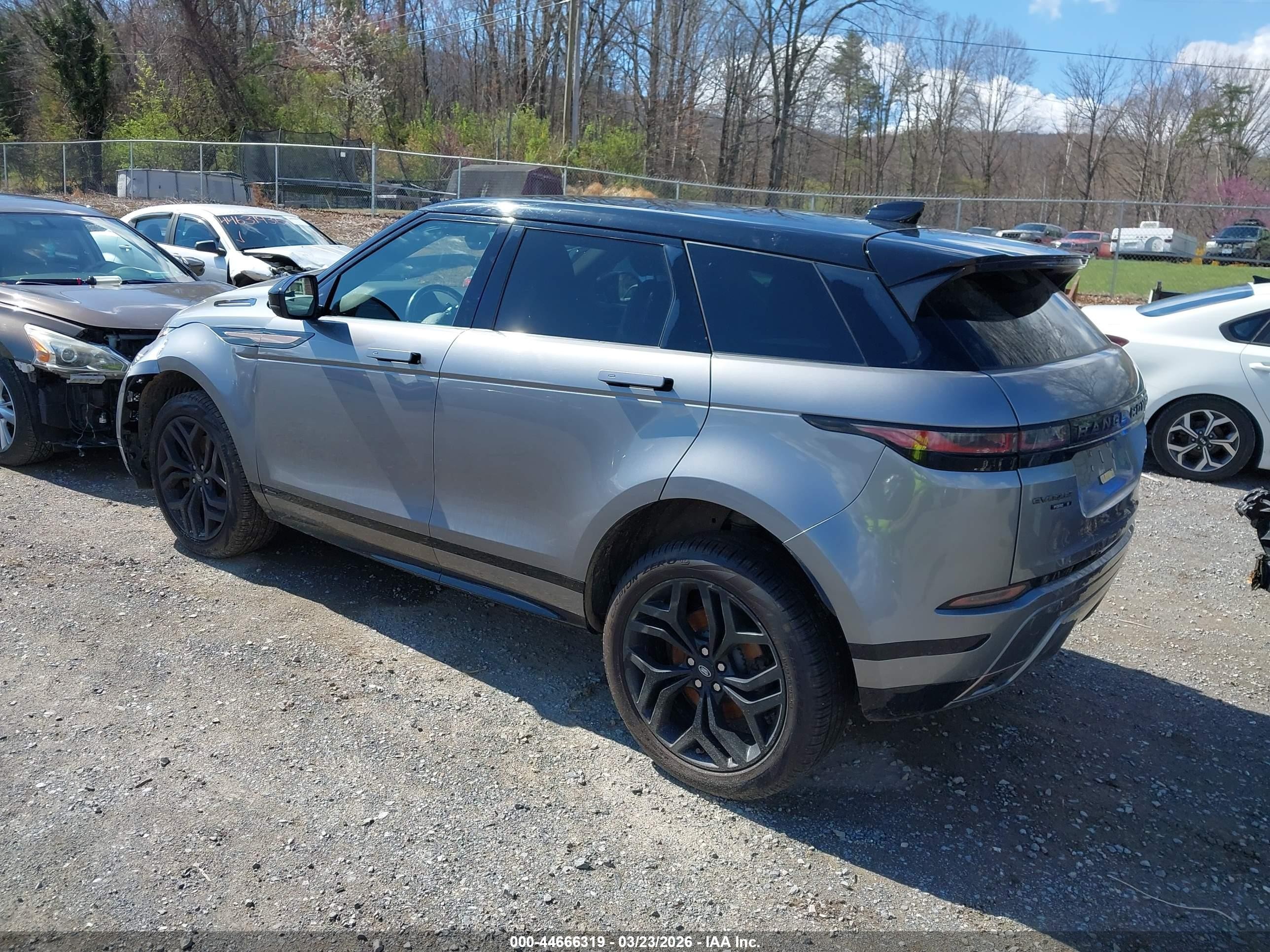2020 Land Rover Range Rover Evoque VIN SALZT2GX3LH087405 IAAI salvage auction — Front End, Salvage (Virginia), sold $1,950 on 2026-06-30 (photo 3)