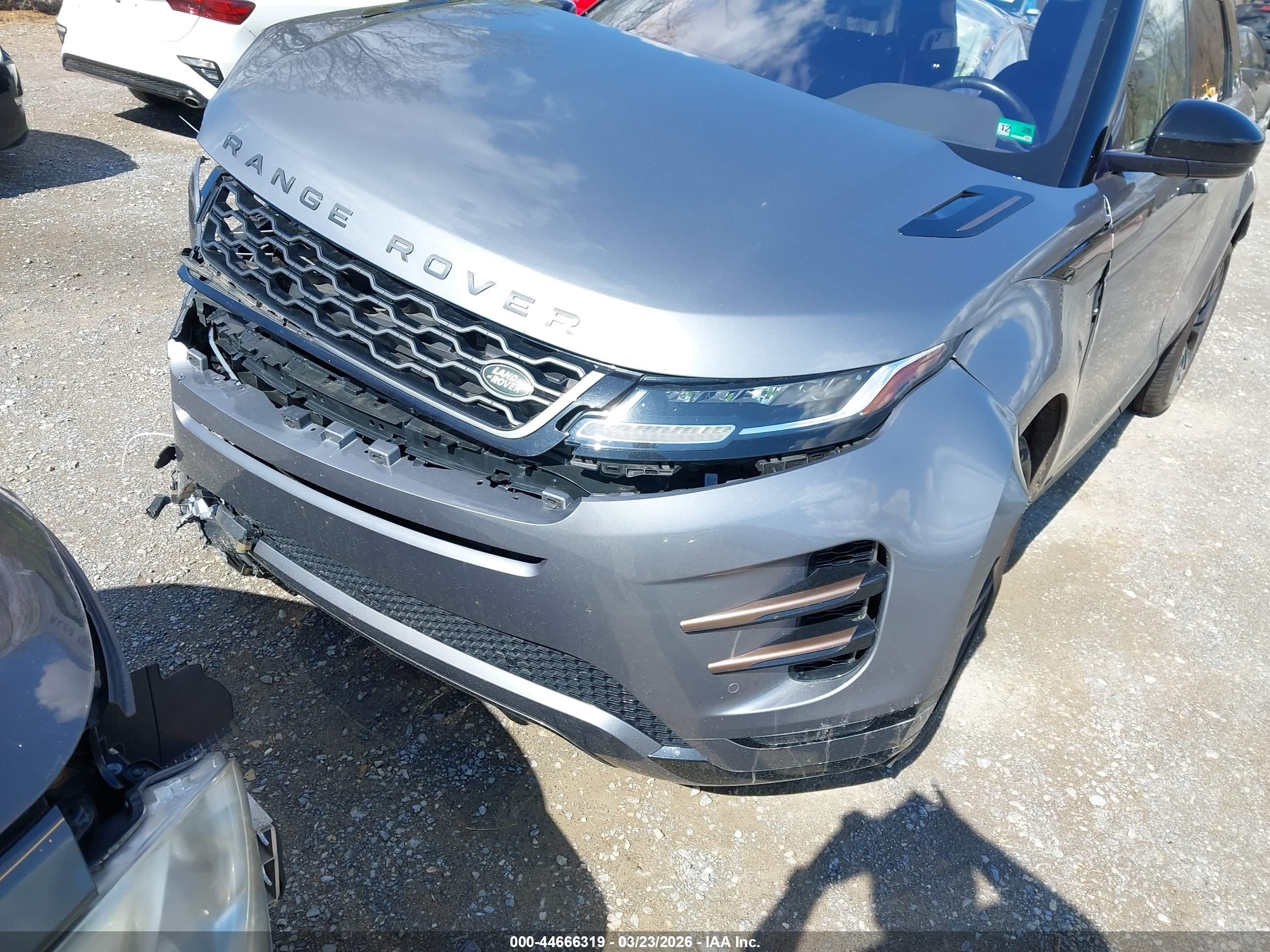 2020 Land Rover Range Rover Evoque VIN SALZT2GX3LH087405 IAAI salvage auction — Front End, Salvage (Virginia), sold $1,950 on 2026-06-30 (photo 6)