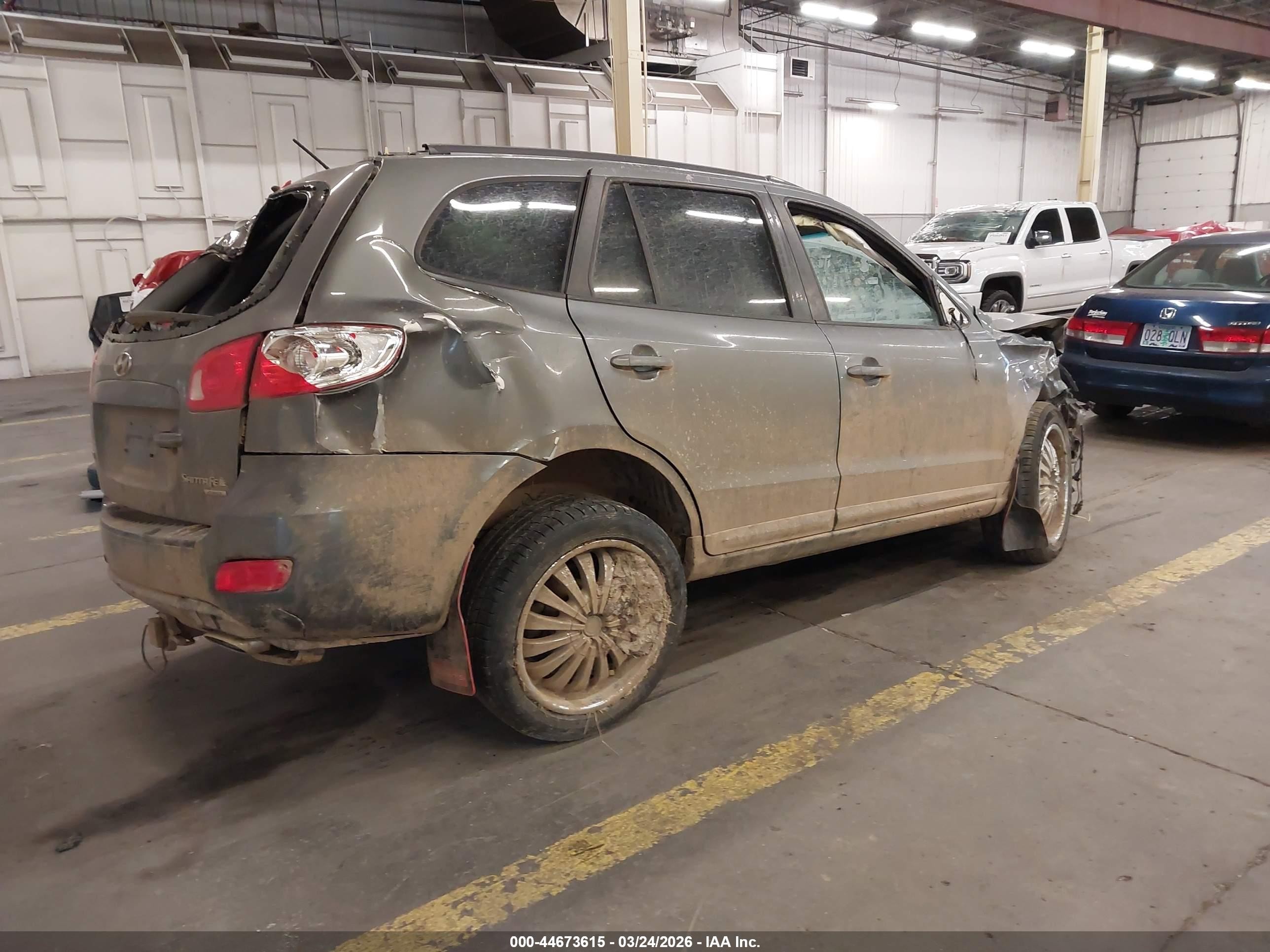 2009 Hyundai Santa Fe VIN 5NMSH73EX9H315628 IAAI salvage auction — All Over, Salvage (Oregon), sold $350 on 2026-07-09 (photo 4)