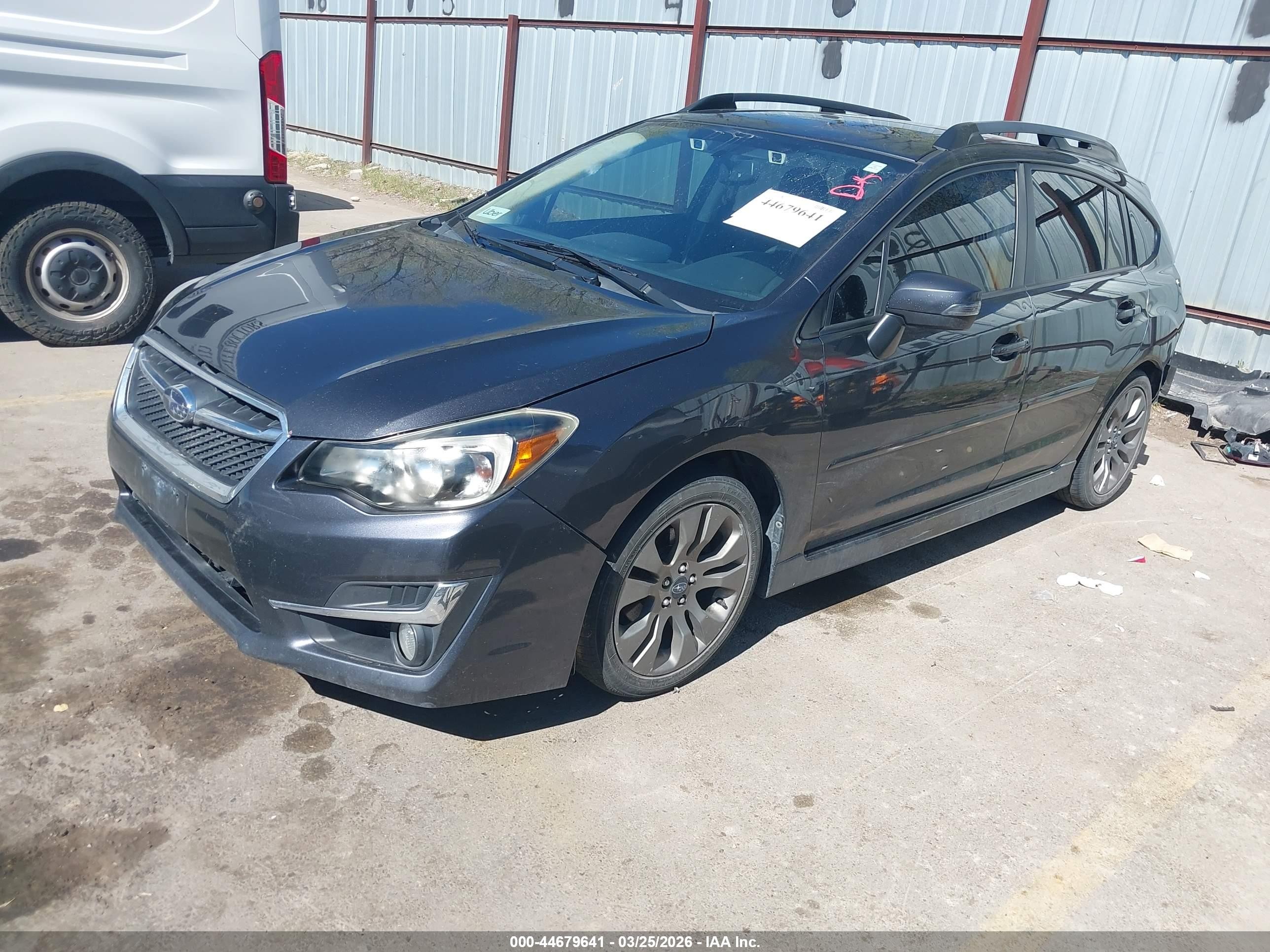 2016 Subaru Impreza VIN JF1GPAS6XG8208518 IAAI salvage auction — Rear End, Salvage (Utah), sold $1,175 on 2026-07-09 (photo 2)
