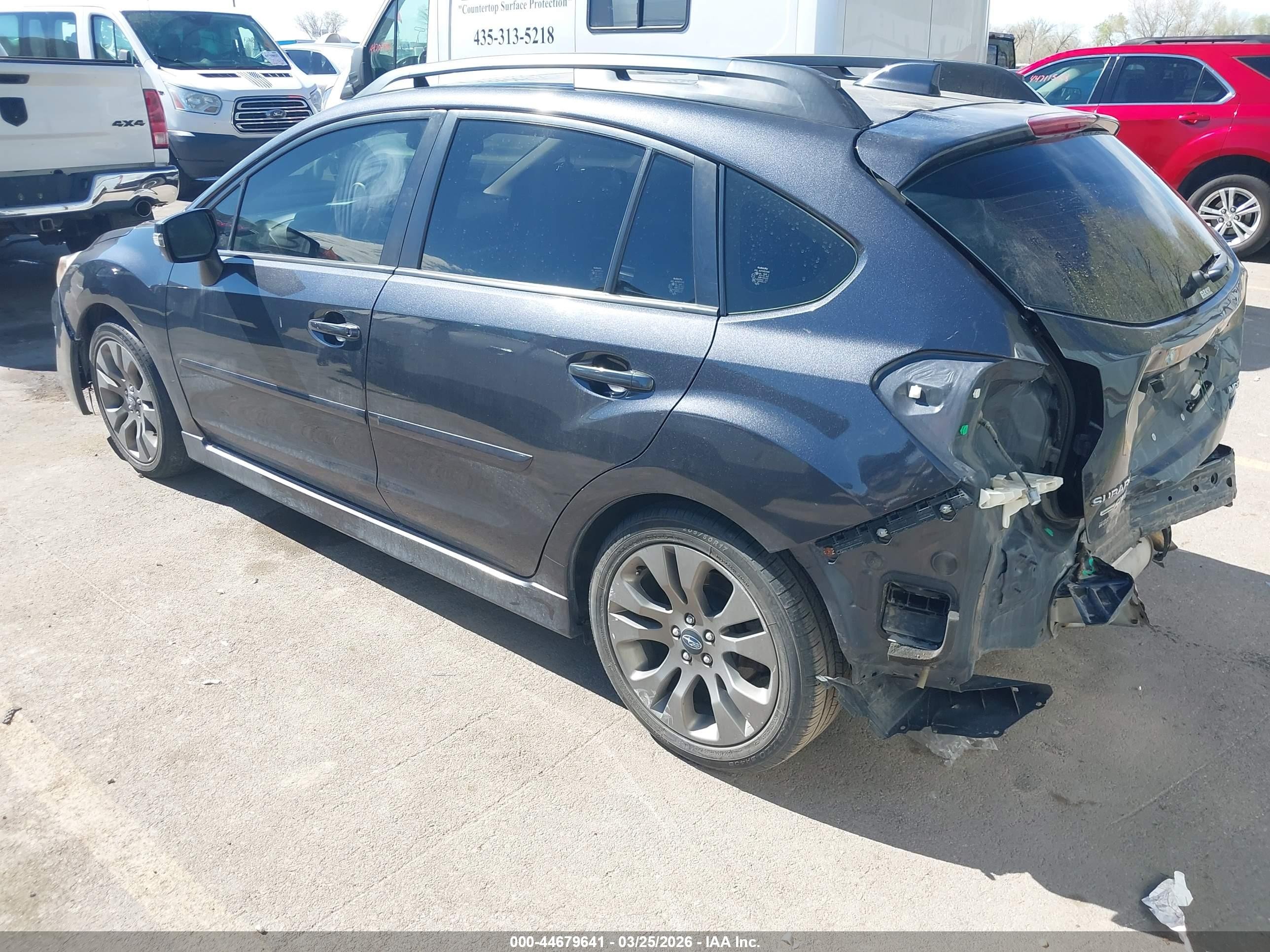 2016 Subaru Impreza VIN JF1GPAS6XG8208518 IAAI salvage auction — Rear End, Salvage (Utah), sold $1,175 on 2026-07-09 (photo 3)