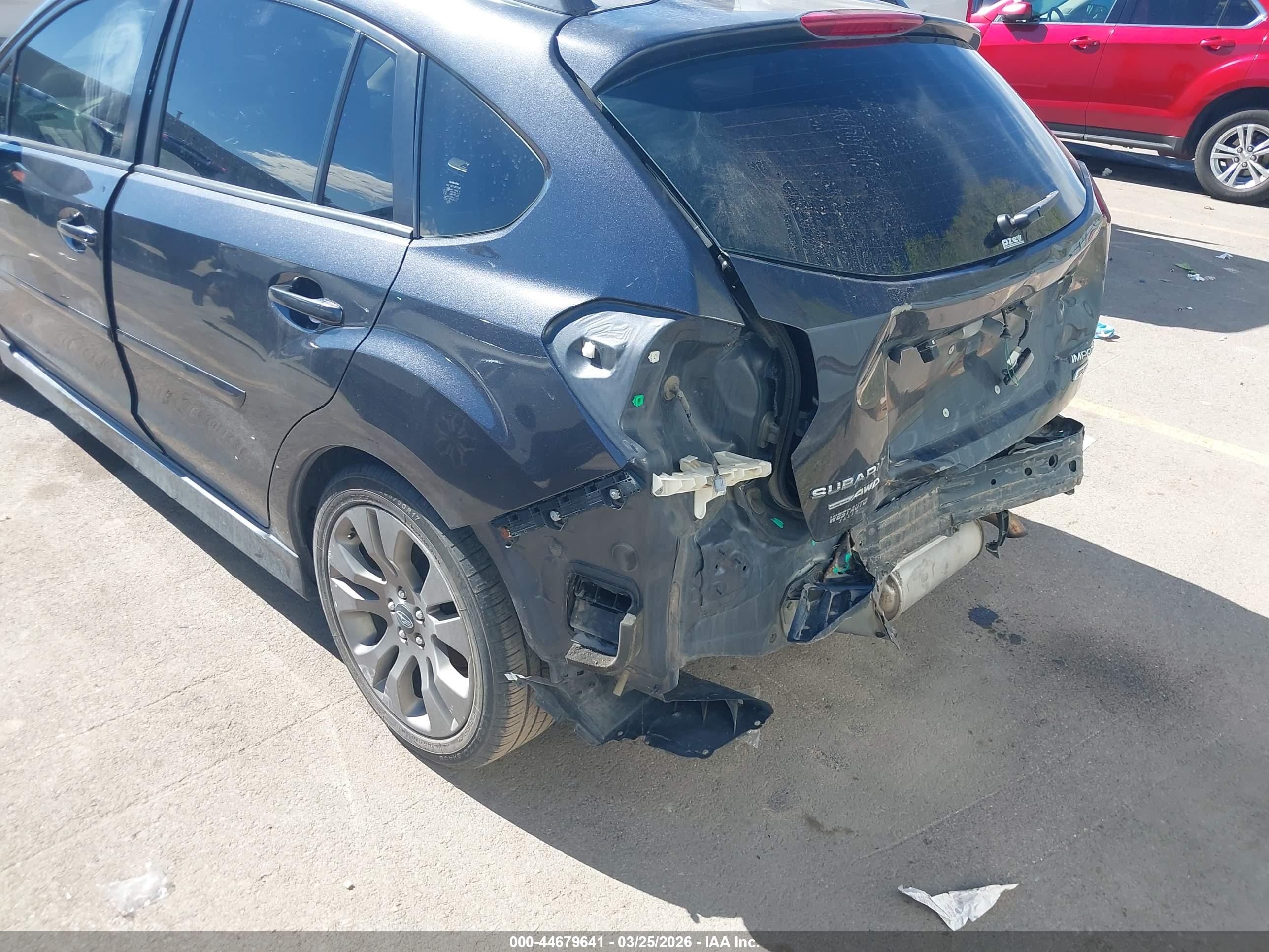 2016 Subaru Impreza VIN JF1GPAS6XG8208518 IAAI salvage auction — Rear End, Salvage (Utah), sold $1,175 on 2026-07-09 (photo 6)