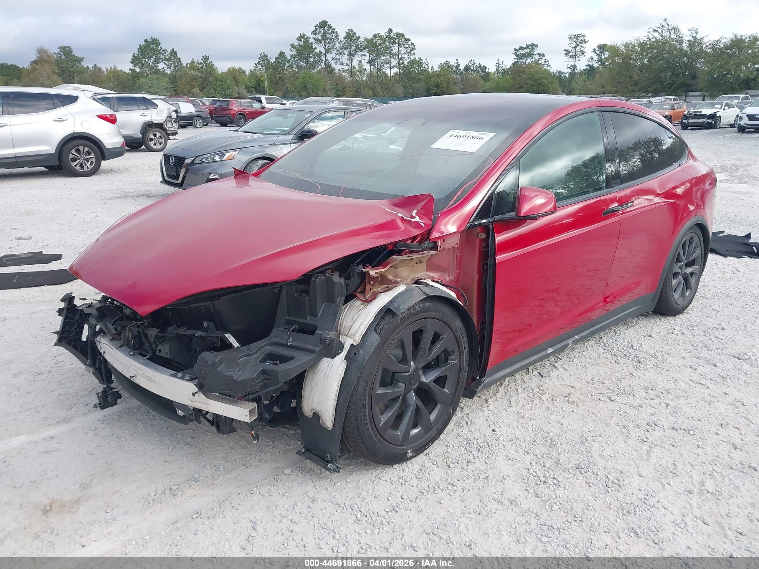 2023 Tesla Model X VIN 7SAXCDE56PF366335 IAAI salvage auction — Front End, Rebuildable (Florida), sold $22,100 on 2026-09-04 (photo 2)