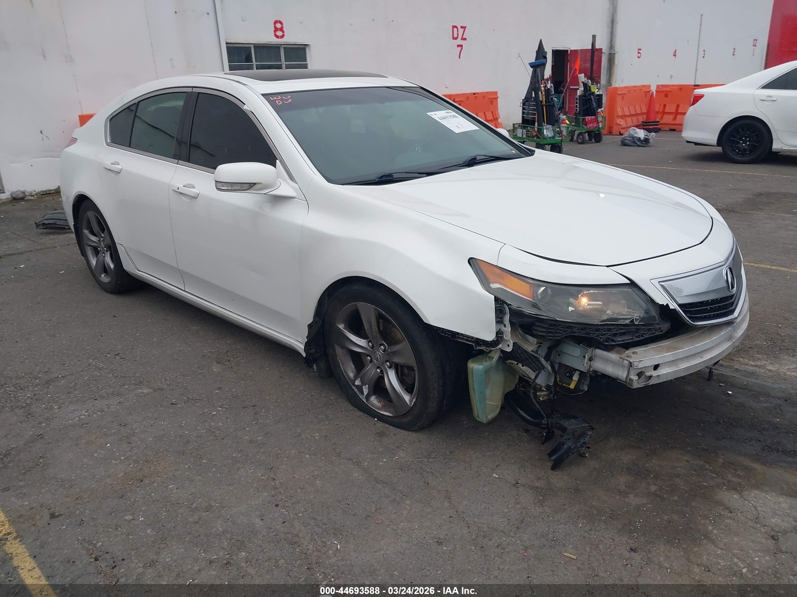 2013 Acura TL VIN 19UUA9F52DA004896 IAAI salvage auction — Front End, Salvage (Oregon), sold $1,150 on 2026-07-09 (photo 1)