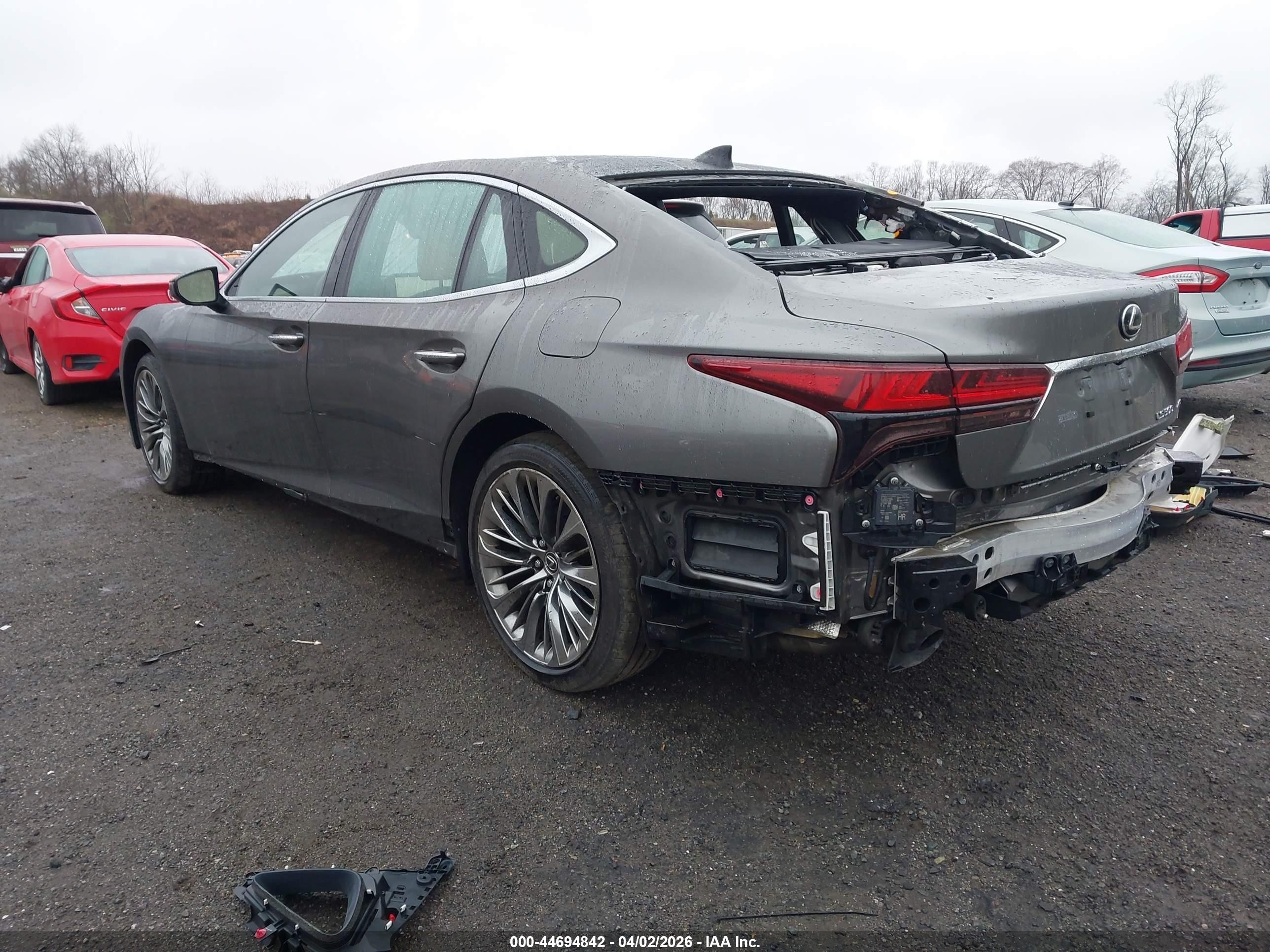 2023 Lexus Ls VIN JTHD51GF3P5011041 IAAI salvage auction — Rear End, Salvage (New Jersey), sold $20,800 on 2026-07-05 (photo 3)