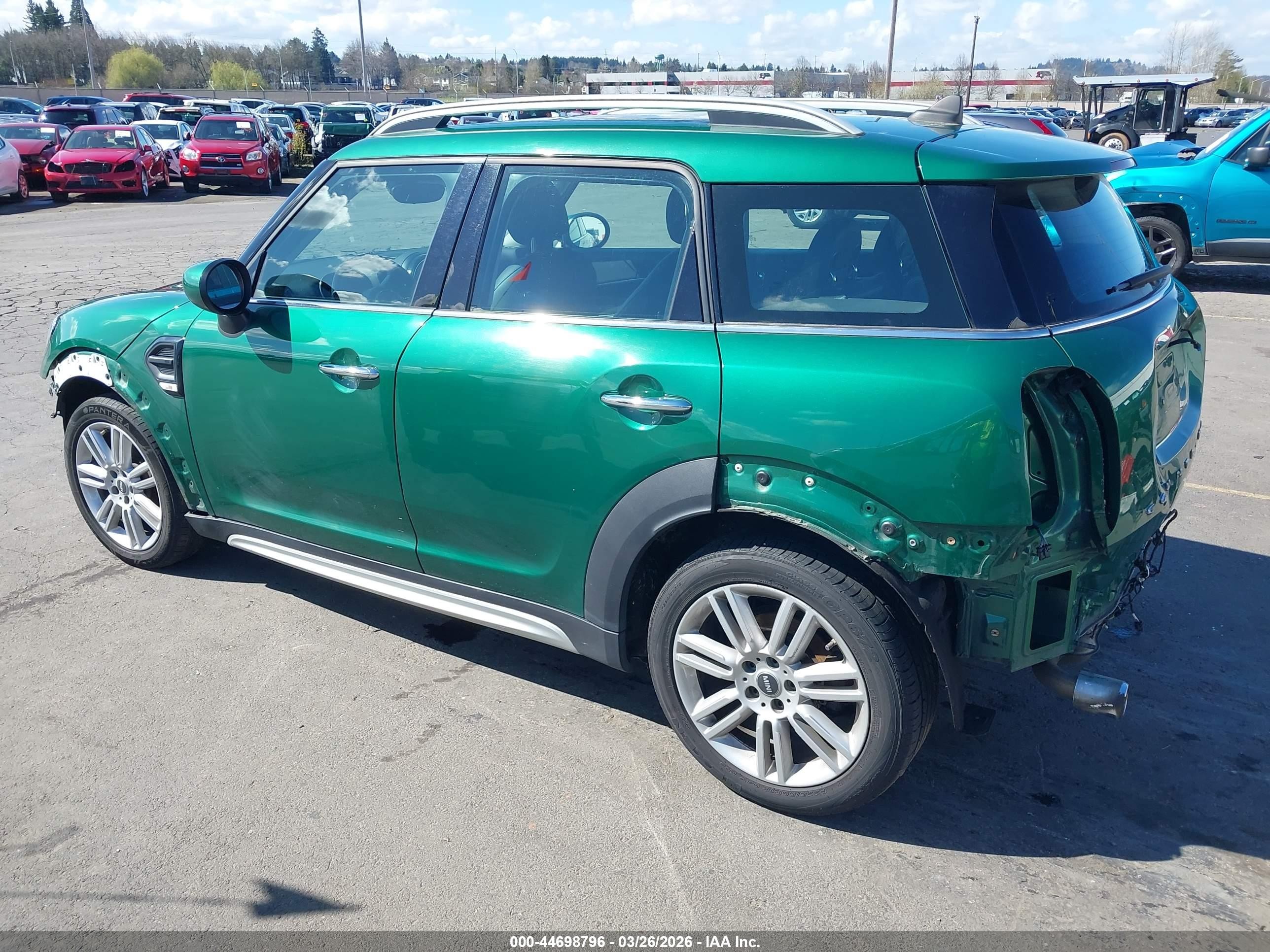2022 Mini Countryman VIN WMZ23BR06N3N68371 IAAI salvage auction — Front End, Salvage (Oregon), sold $4,025 on 2026-07-09 (photo 3)